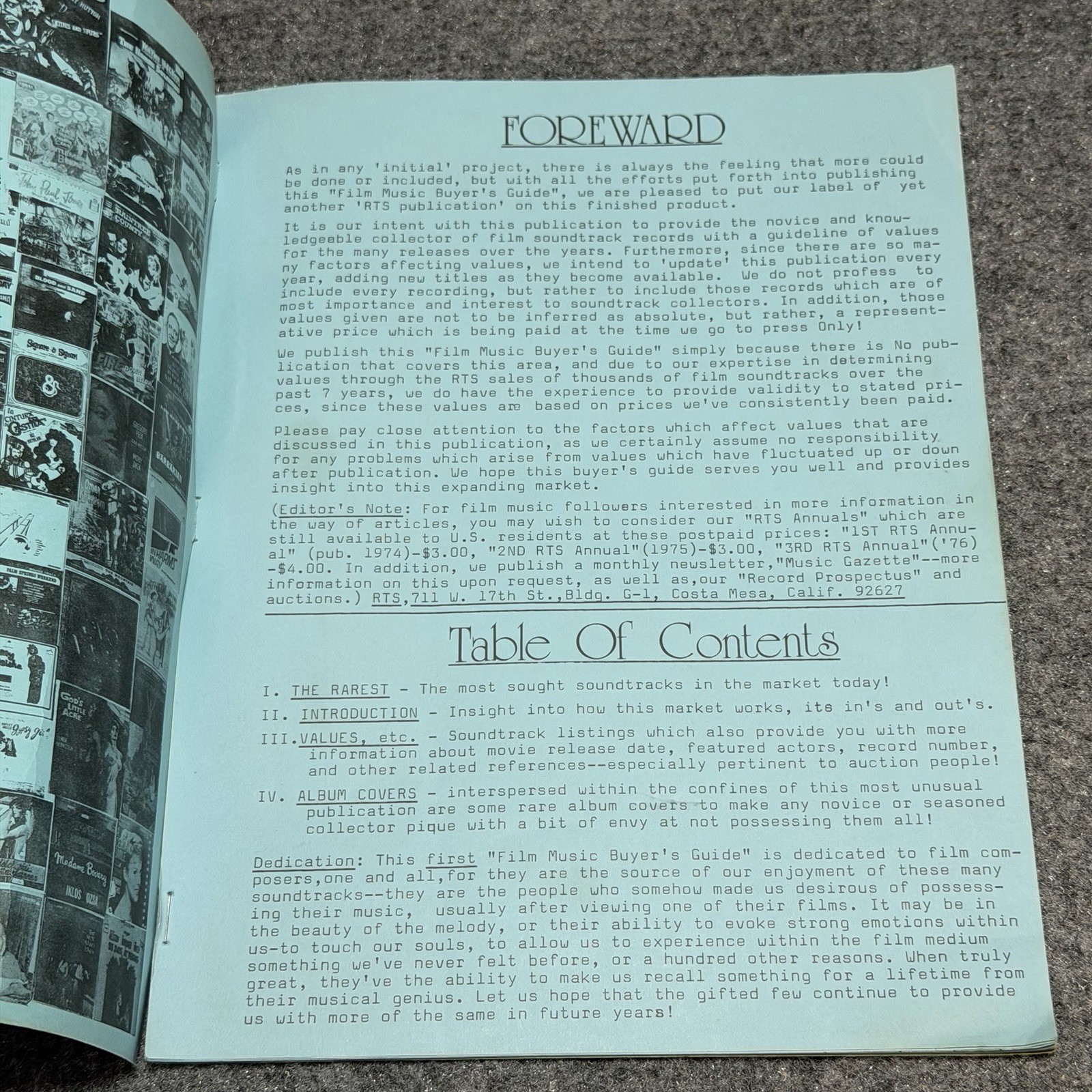 The Film Music Buyer’s Guide 1977 Price Guide Featuring 1956 Film Anastasia