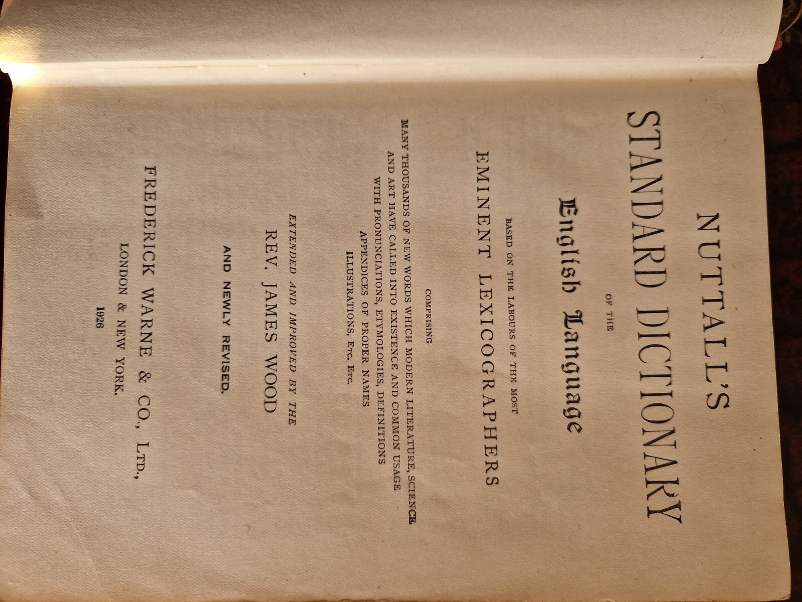 Nuttalls Standard Dictionary