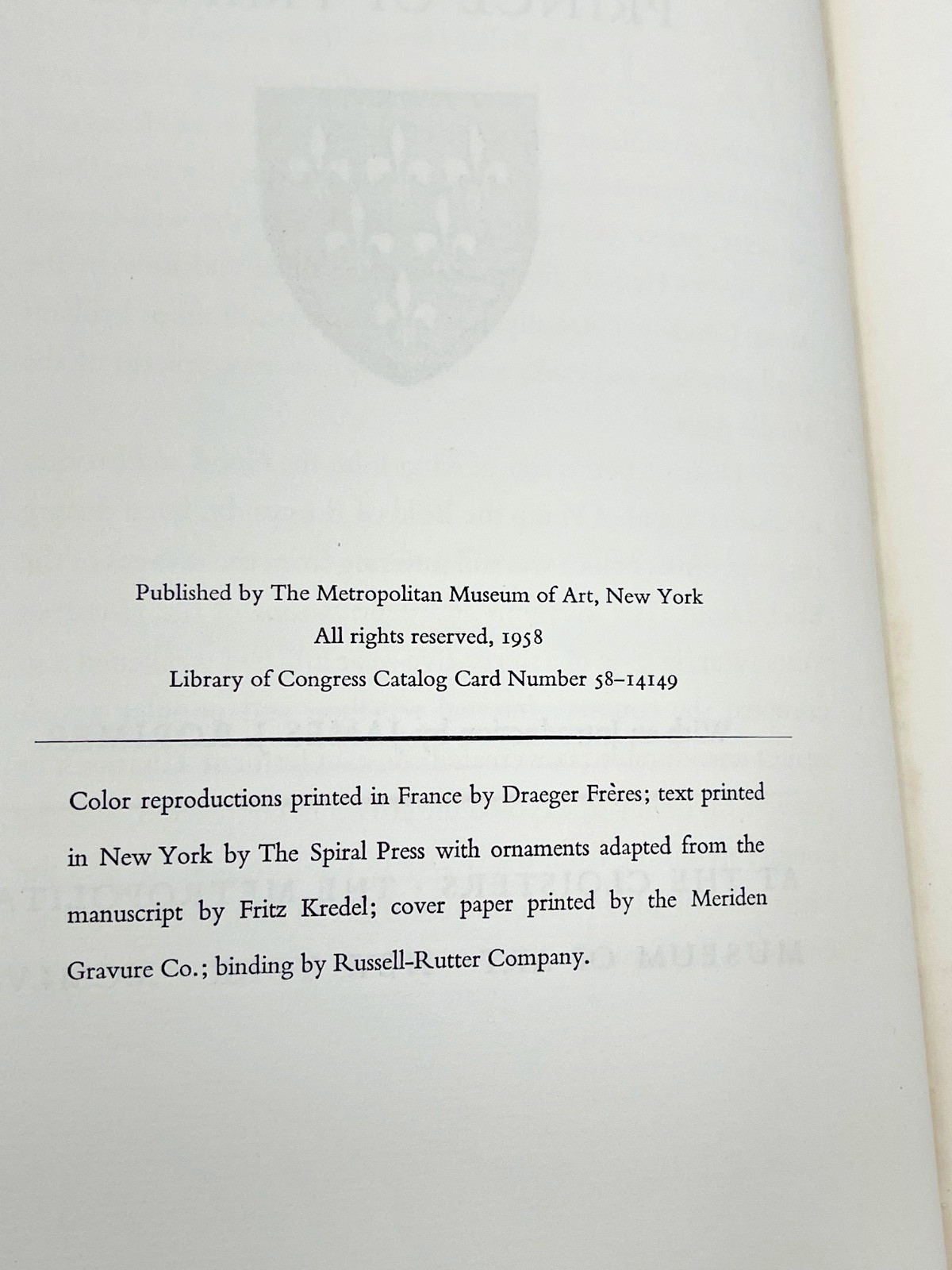 The Belles Heures of Jean, Duke of Berry Prince of France 1958 Slipcase