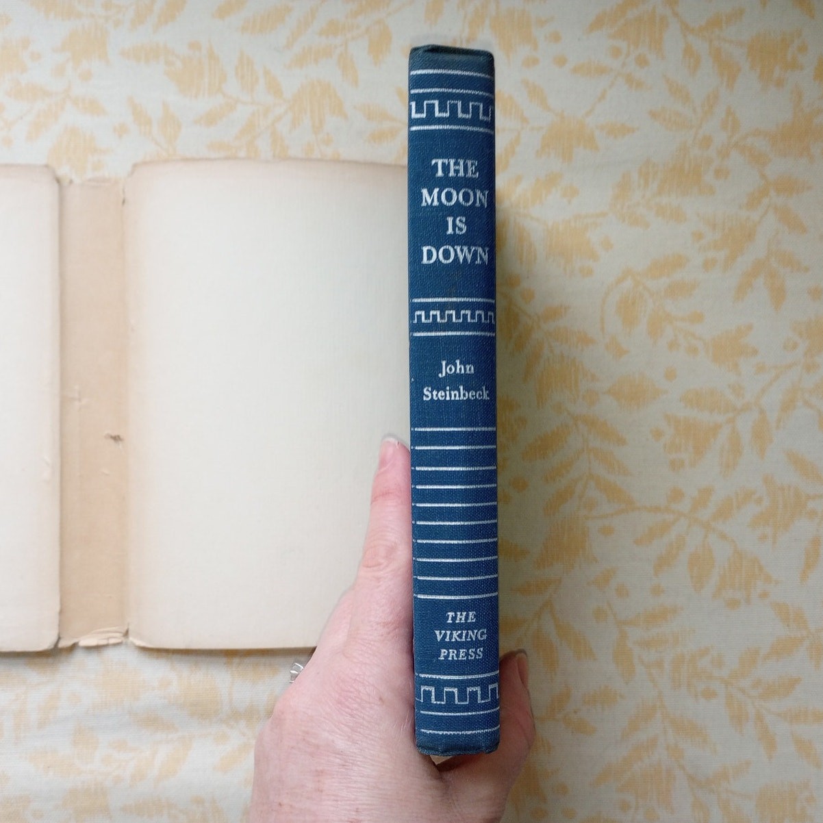 The Moon is Down by John Steinbeck 1ST EDITION & PRINT Viking Press 1942 HCDJ