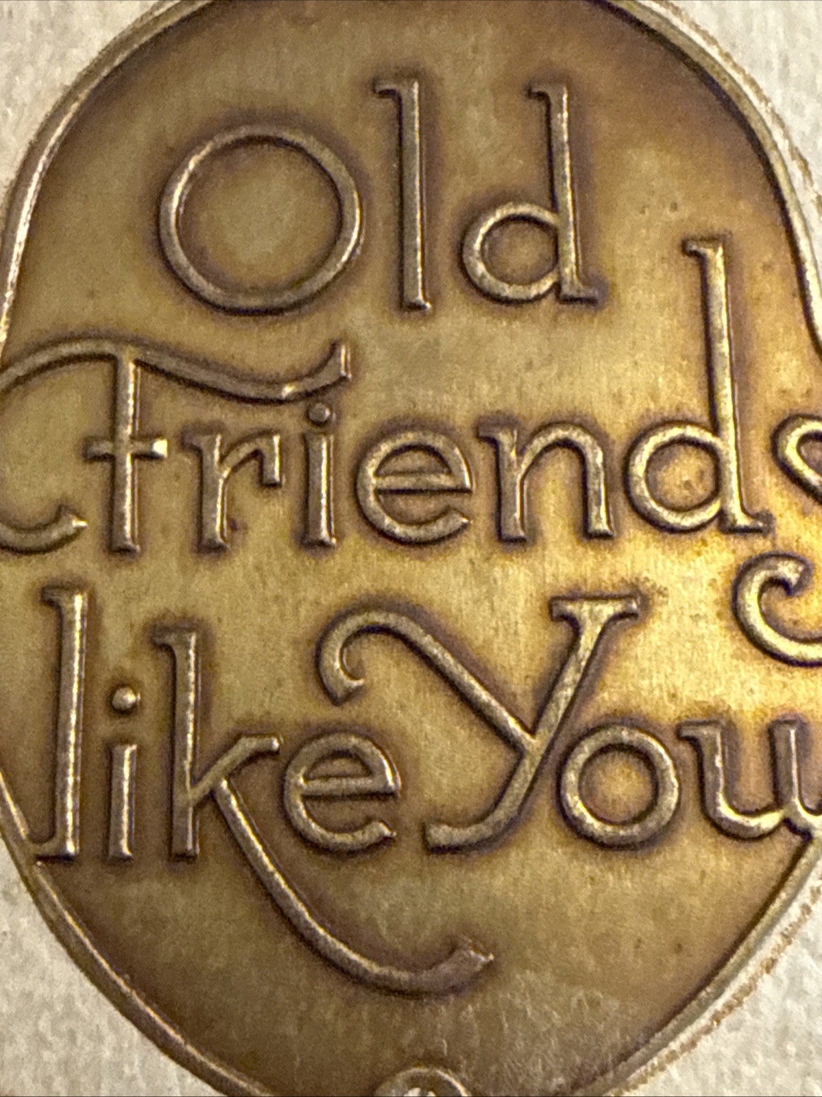 1925 Old Friends Like You By J. Foley Gold Gilt Leather Friendship Small HC