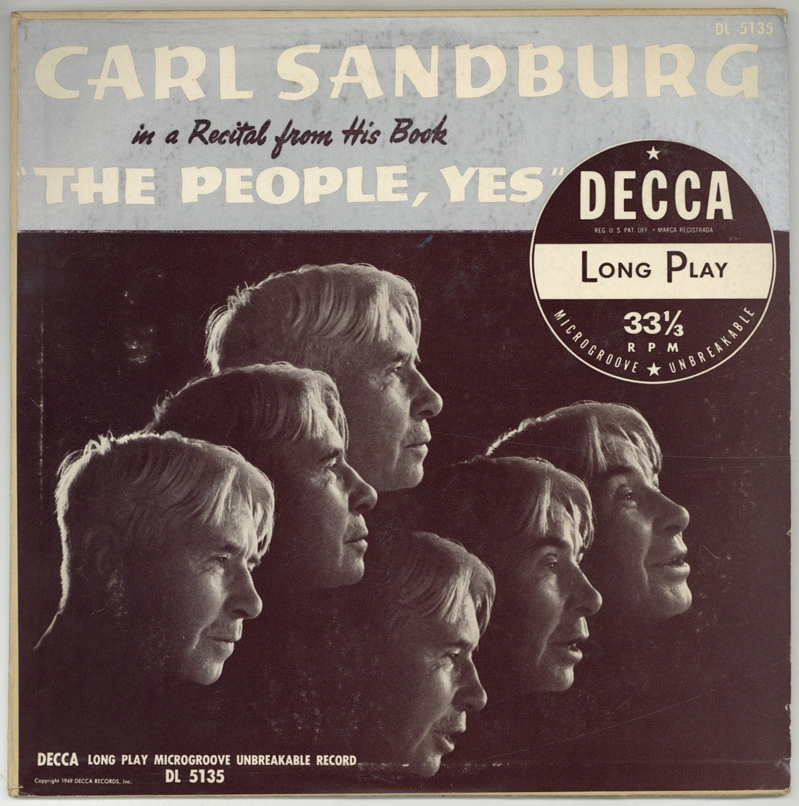 Carl SANDBURG / Vinyl Record The People Yes 1949