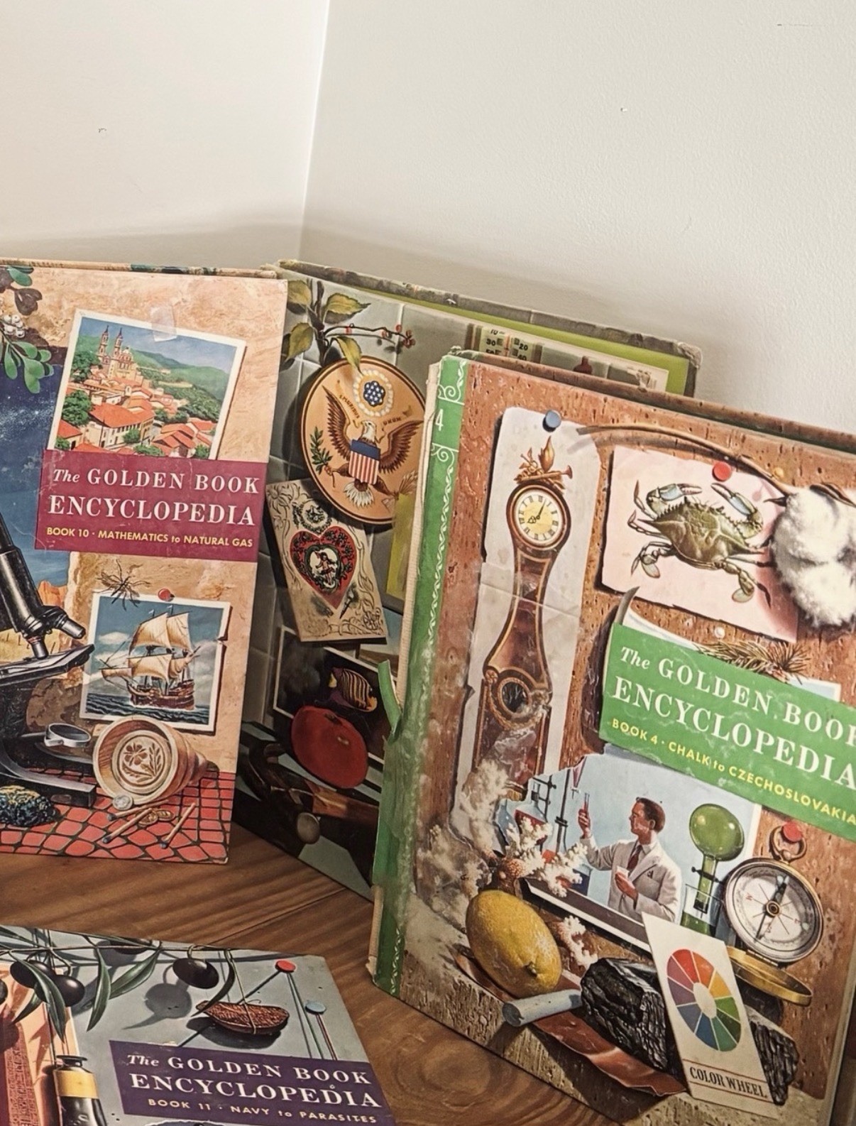 Vintage 1959 Golden Book Encyclopedia, 7 Volume Hardcover ~ See Description
