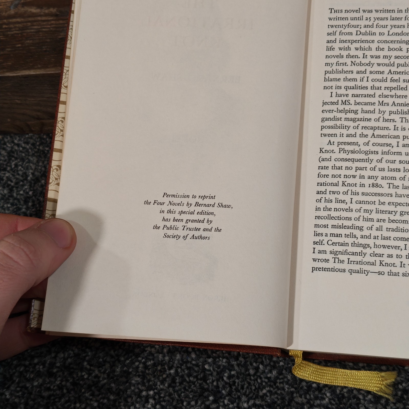 The Irrational Knot by Bernard Shaw – Heron Books Vintage Faux Leather Edition