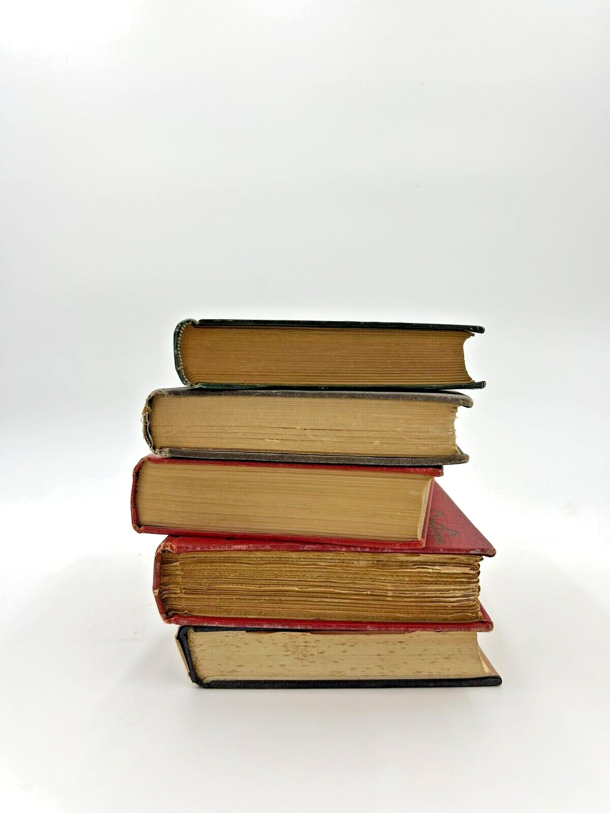 Vintage Book Lot of 10 Old Antiquarian Rare Decoration Hardcover Books