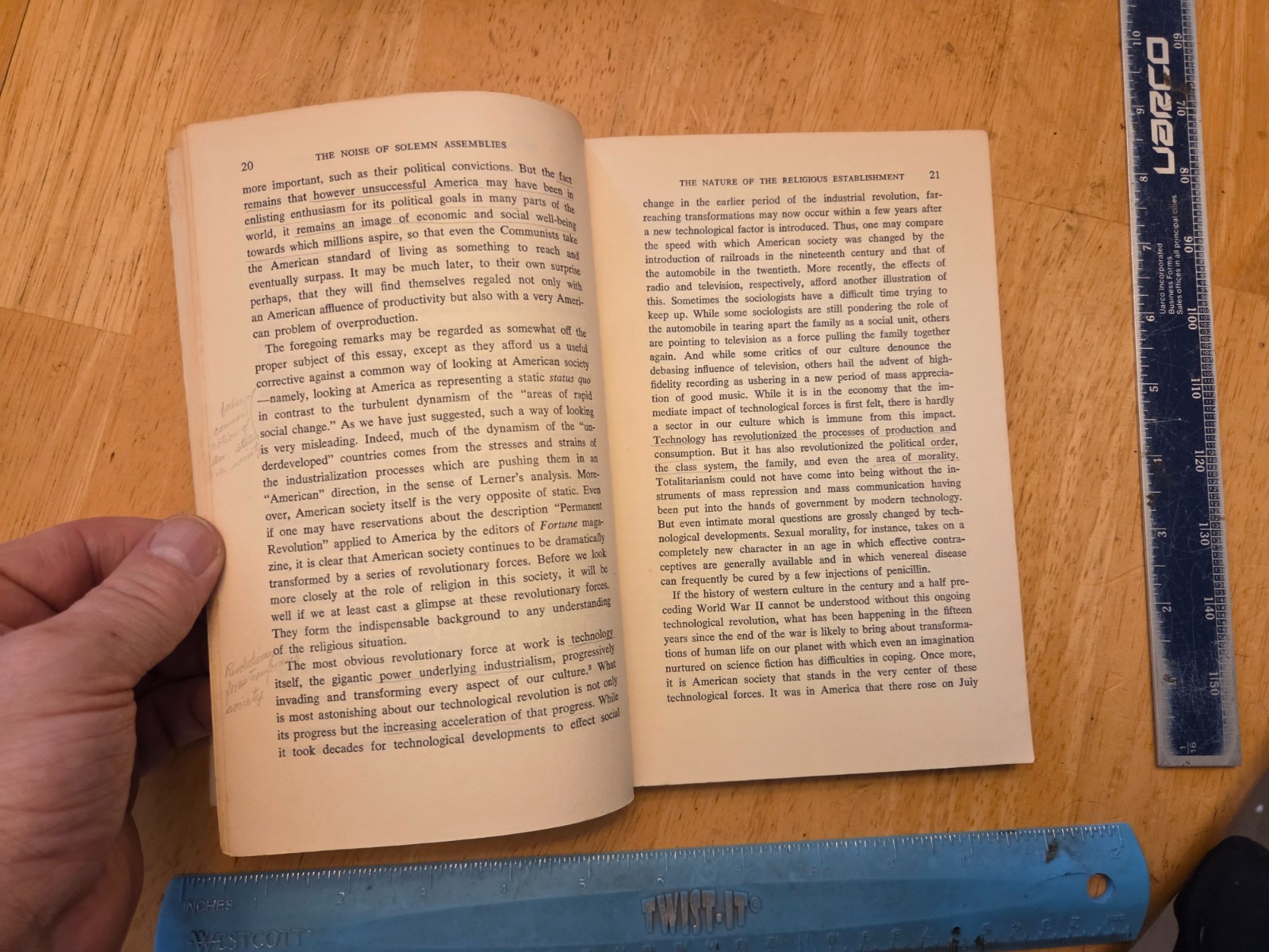 The Noise of Solemn Assemblies by Peter L. Berger – 1961 Trade Paperback