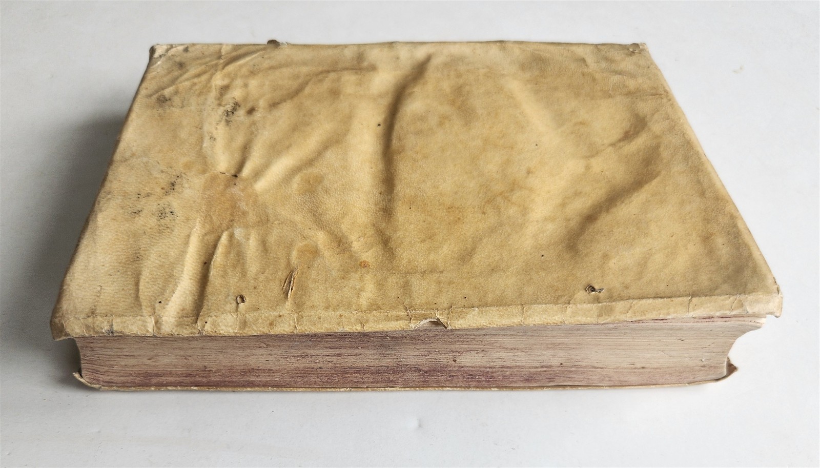 1576 SERMONUM de SANTIS by Johannes Raulin antique VELLUM BINDING