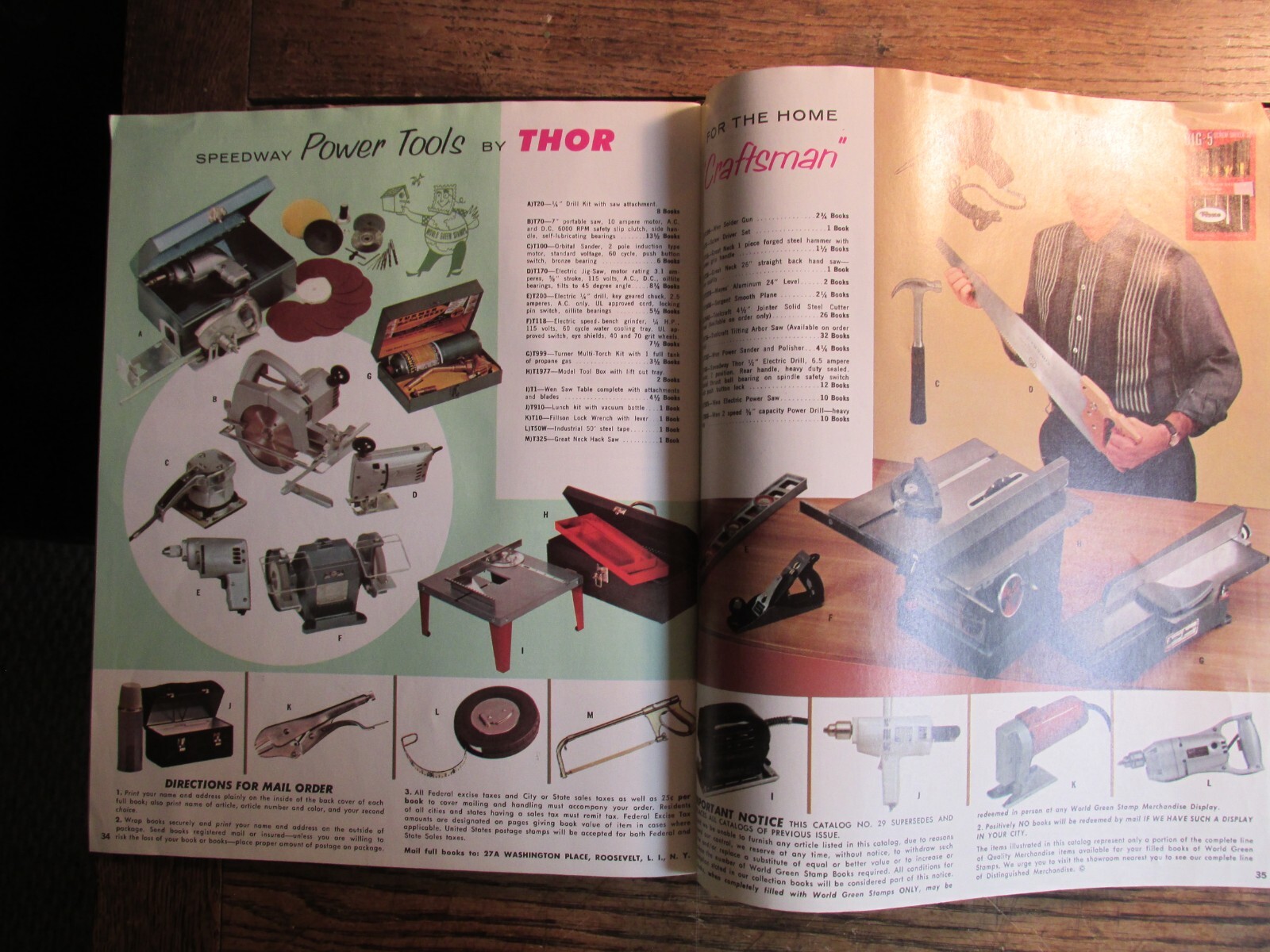 Vintage Ephemera Mid Century Modern Green Stamp Premium Catalog Furniture Toys