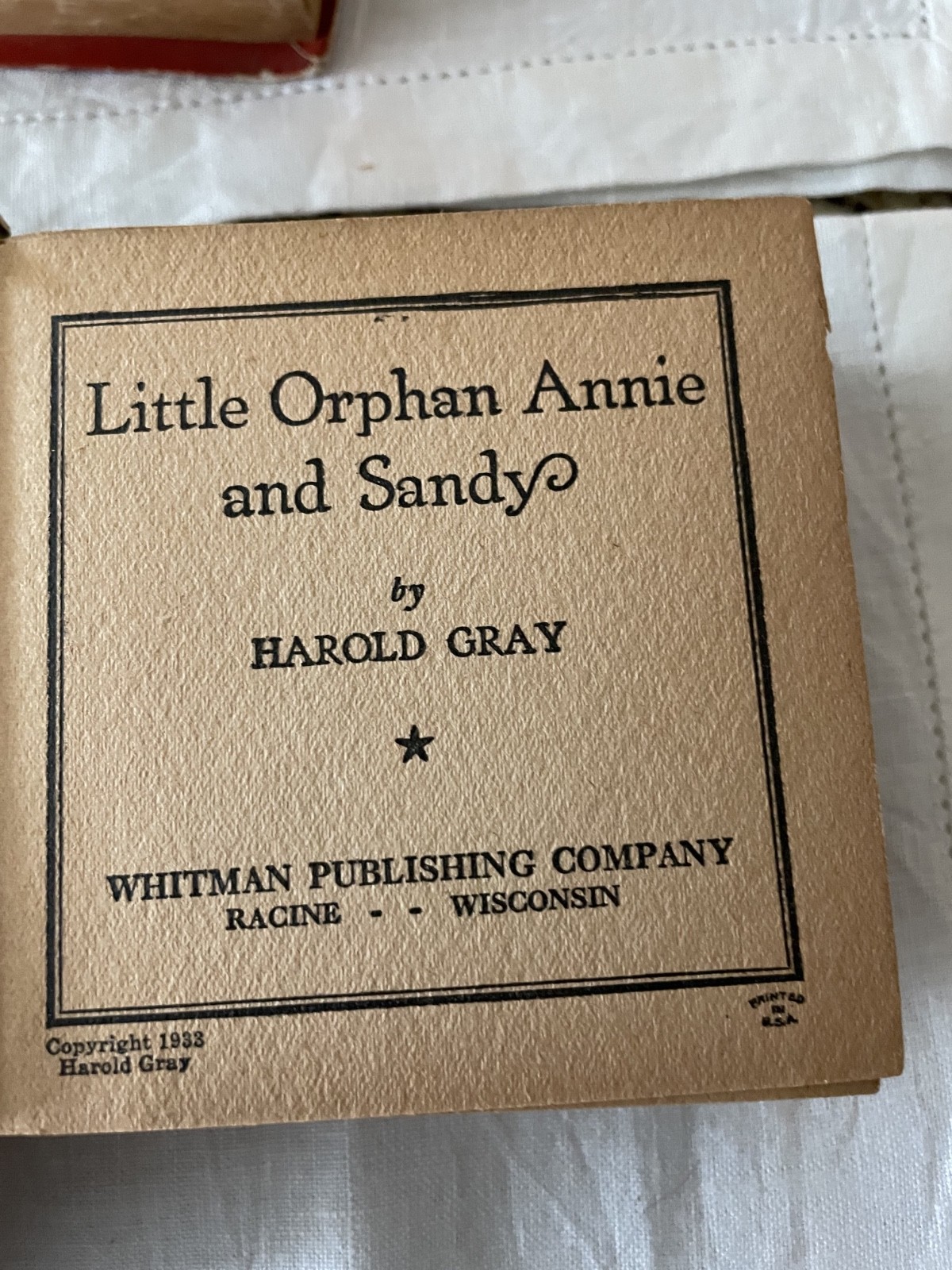 Lot of 5 Big Little Books (children’s vintage comics) 1930s, Whitman Publishing