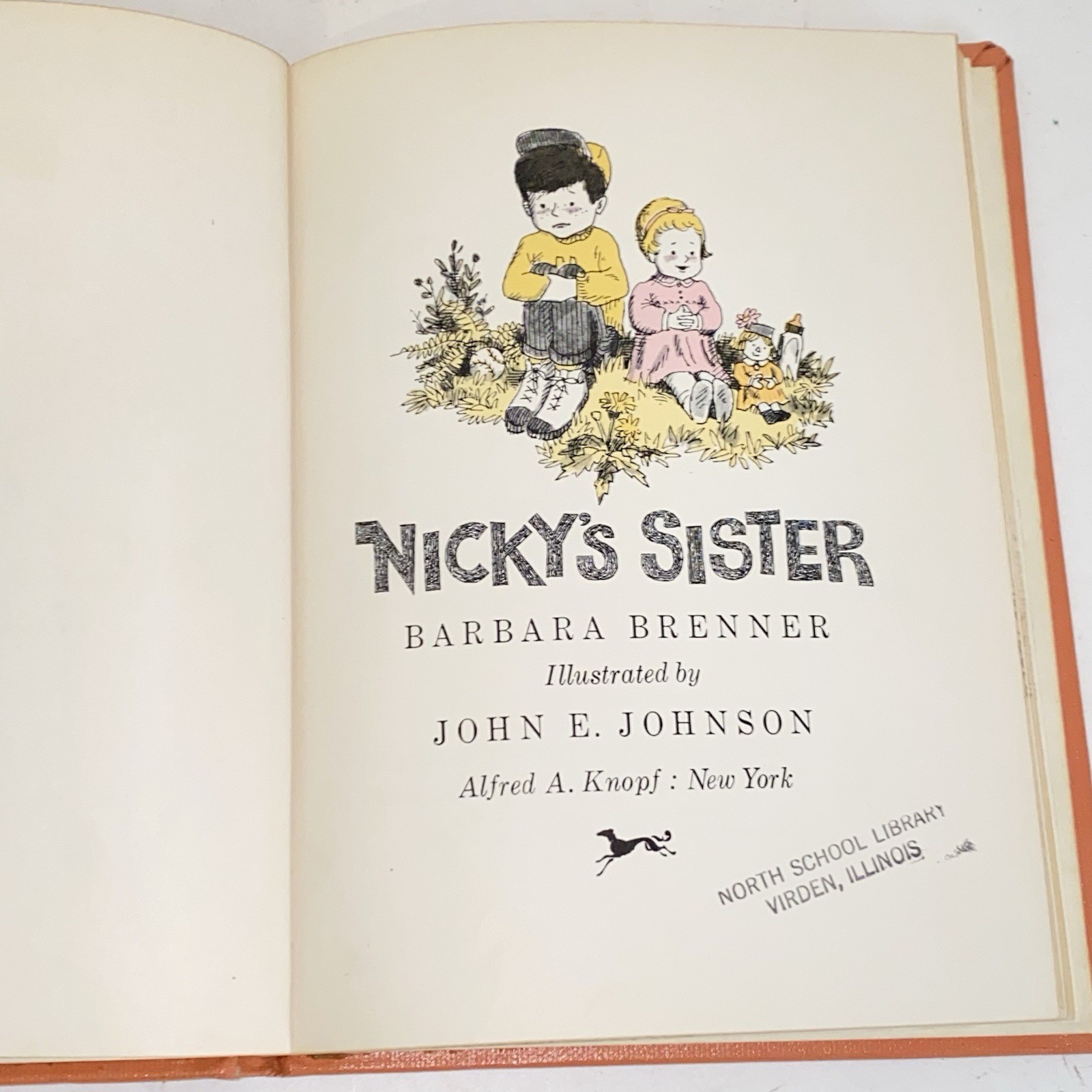 Vintage 1966 Nicky’s Sister by Barbara Brenner 1st Edition Hardcover