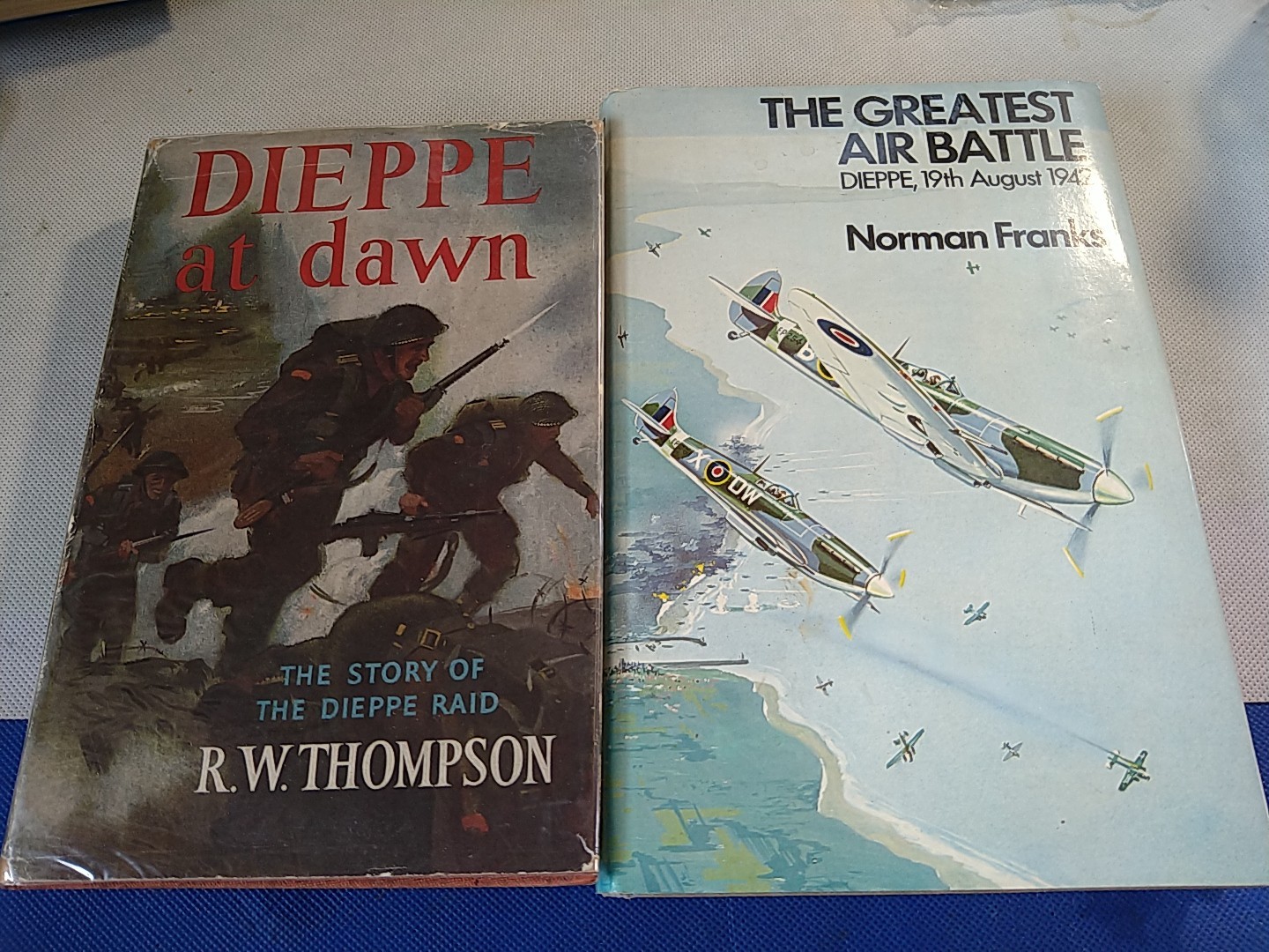 Two Books On Dieppe 1942. Both 1st Edition. Dieppe At Dawn & Air Battle. HB’s