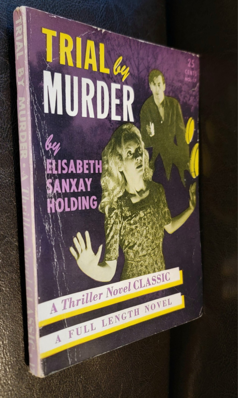 Trial By Murder Elizabeth Sanxay Holding Thriller Novel Classic 17 1944 RARE