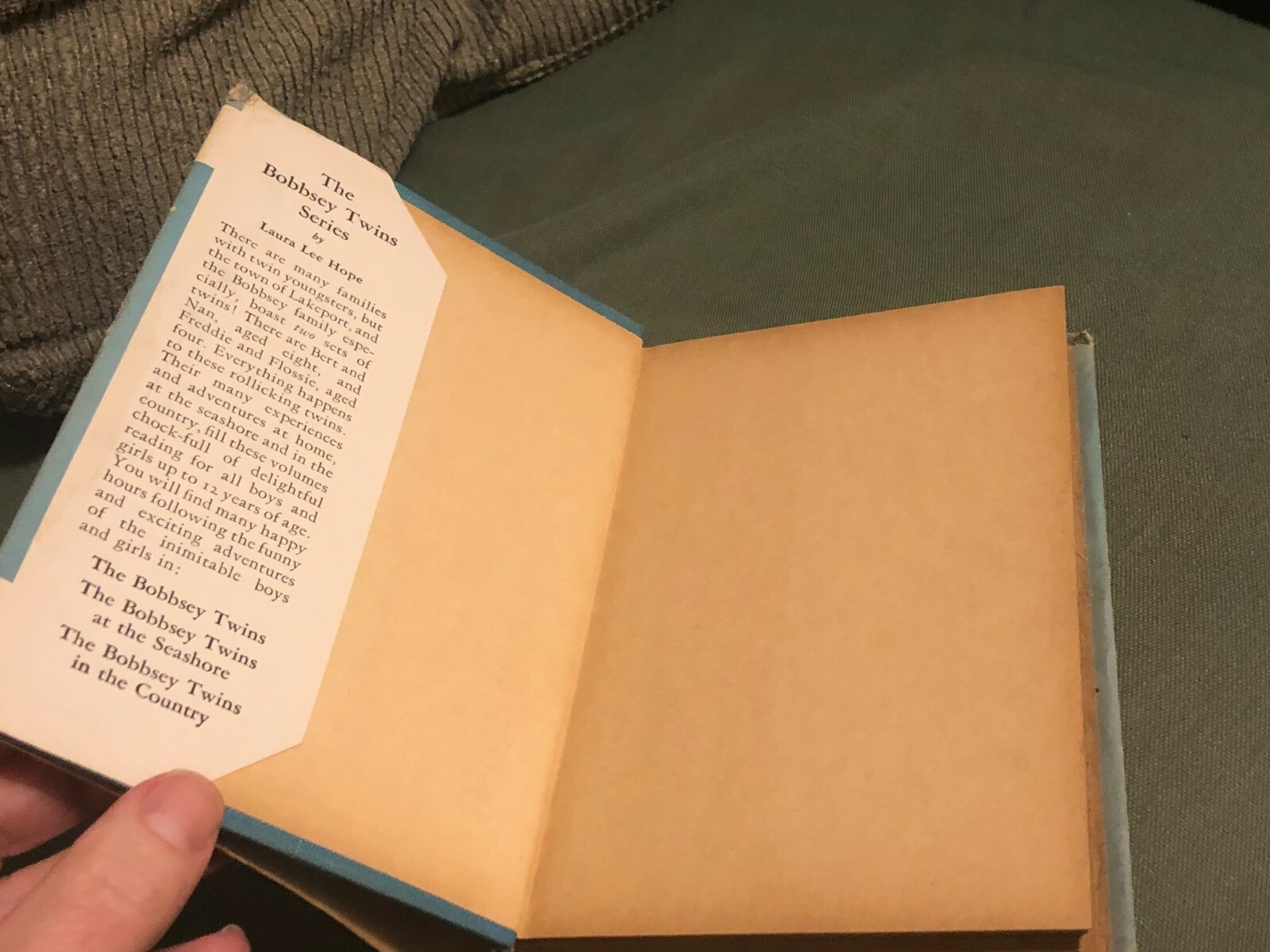 Scarce 30s Book The Bobbsey Twins Merry Days Indoors & Out Laura Lee Hope HC DJ!