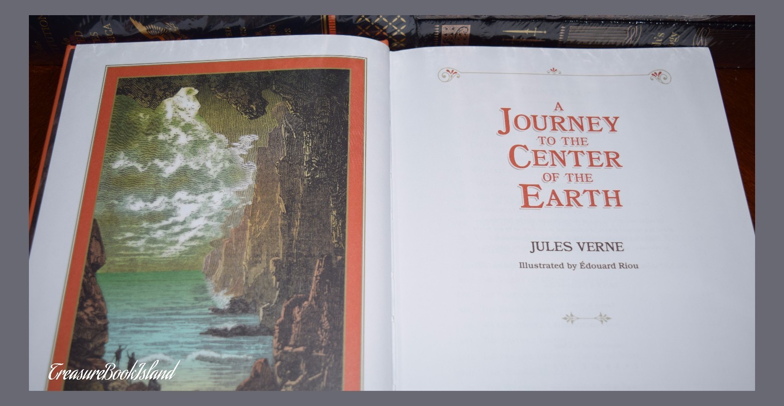 New Journey to the Center of the Earth by Jules Verne Sealed Leather Bound Gift