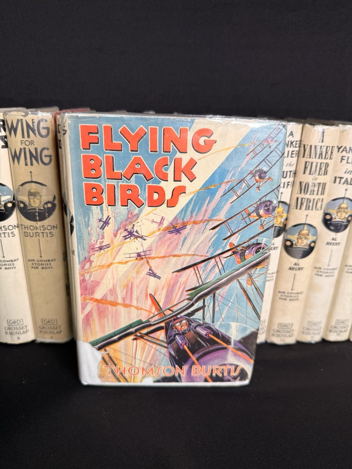 Air Combat Stories For Boys Complete Set of 16 w/Dust Jackets