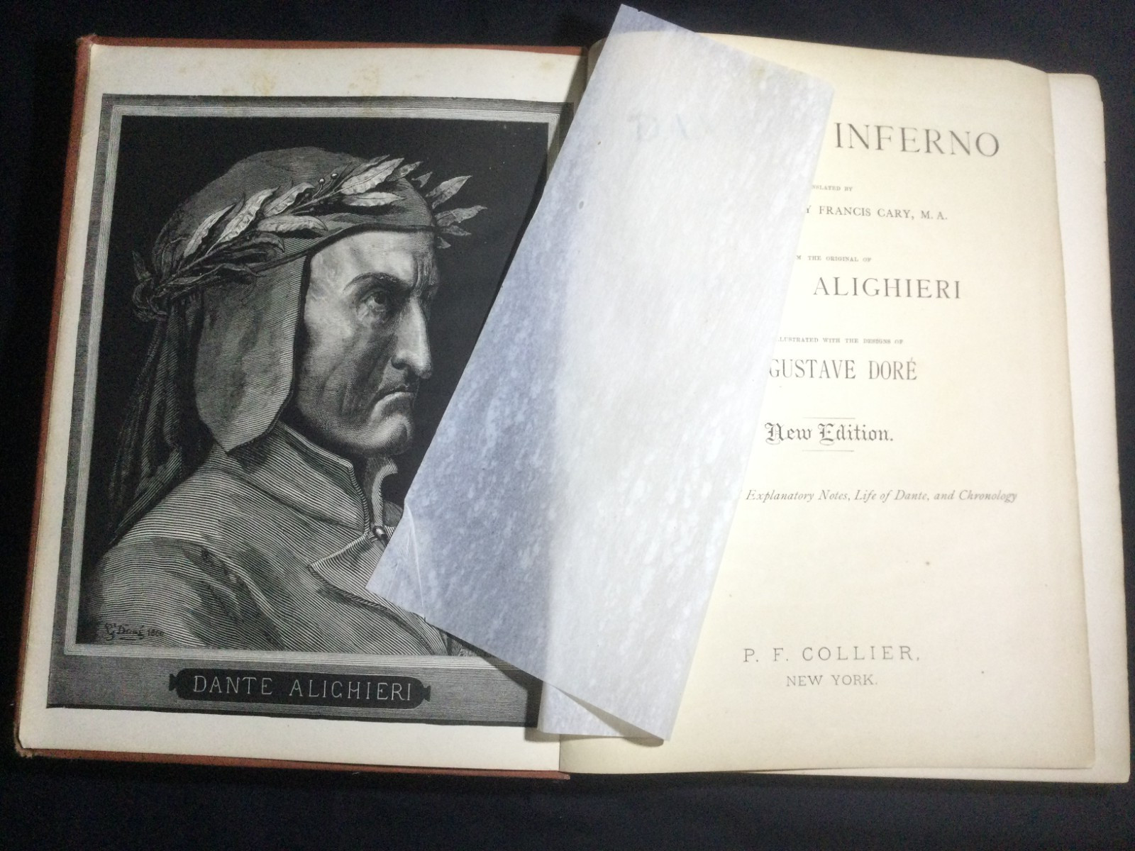 “Dante’s Inferno” Tr. H. Cary. Pub. Collier, 1884. Illus: Gustave Doré