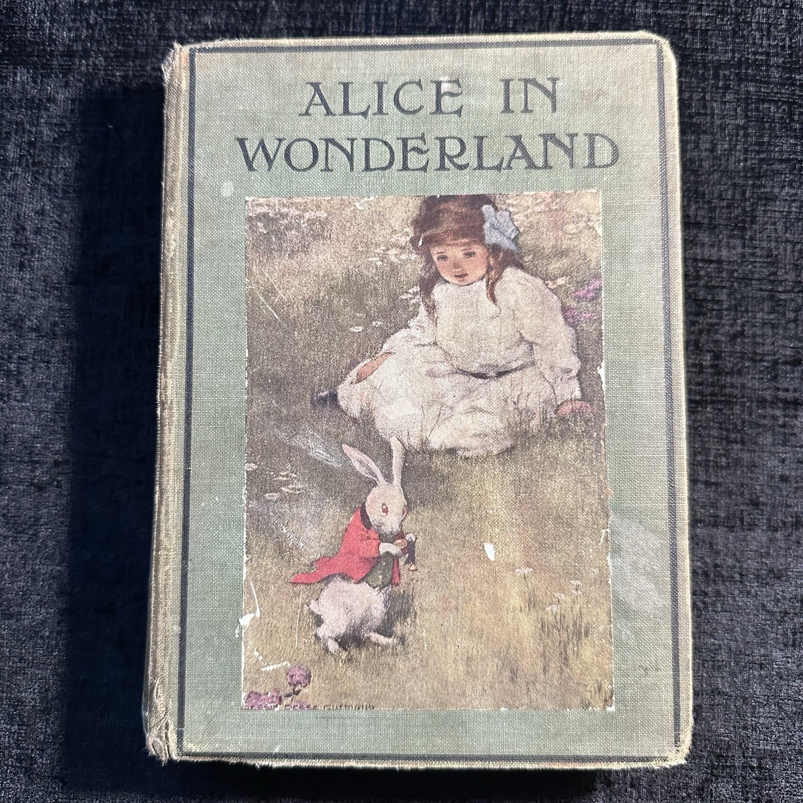 1931 Alice In Wonderland Lewis Carroll Bessie Pease Illus Hardback Vintage Book