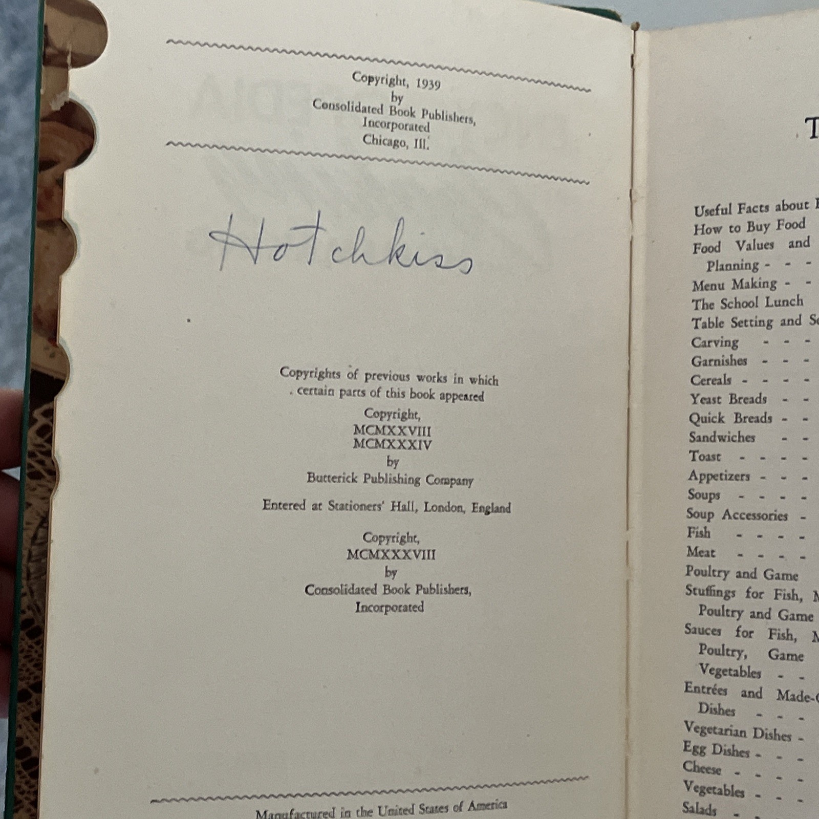Rare Vintage Cookbook Encyclopedia of Cooking and Homemaking 1939 cookbook Clean