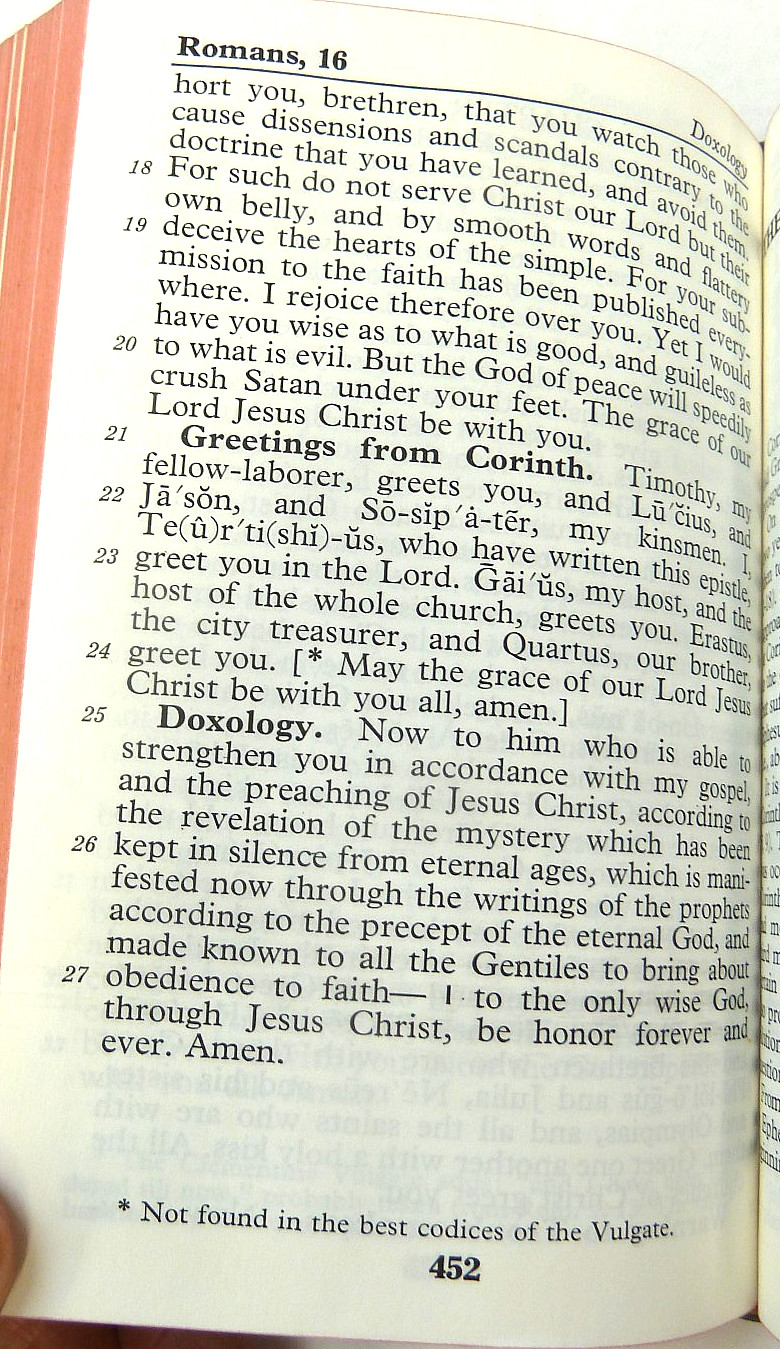 Catholic 1960 THE NEW TESTAMENT–CONFRATERNITY VERSION, HB, Illus., 816 pgs.