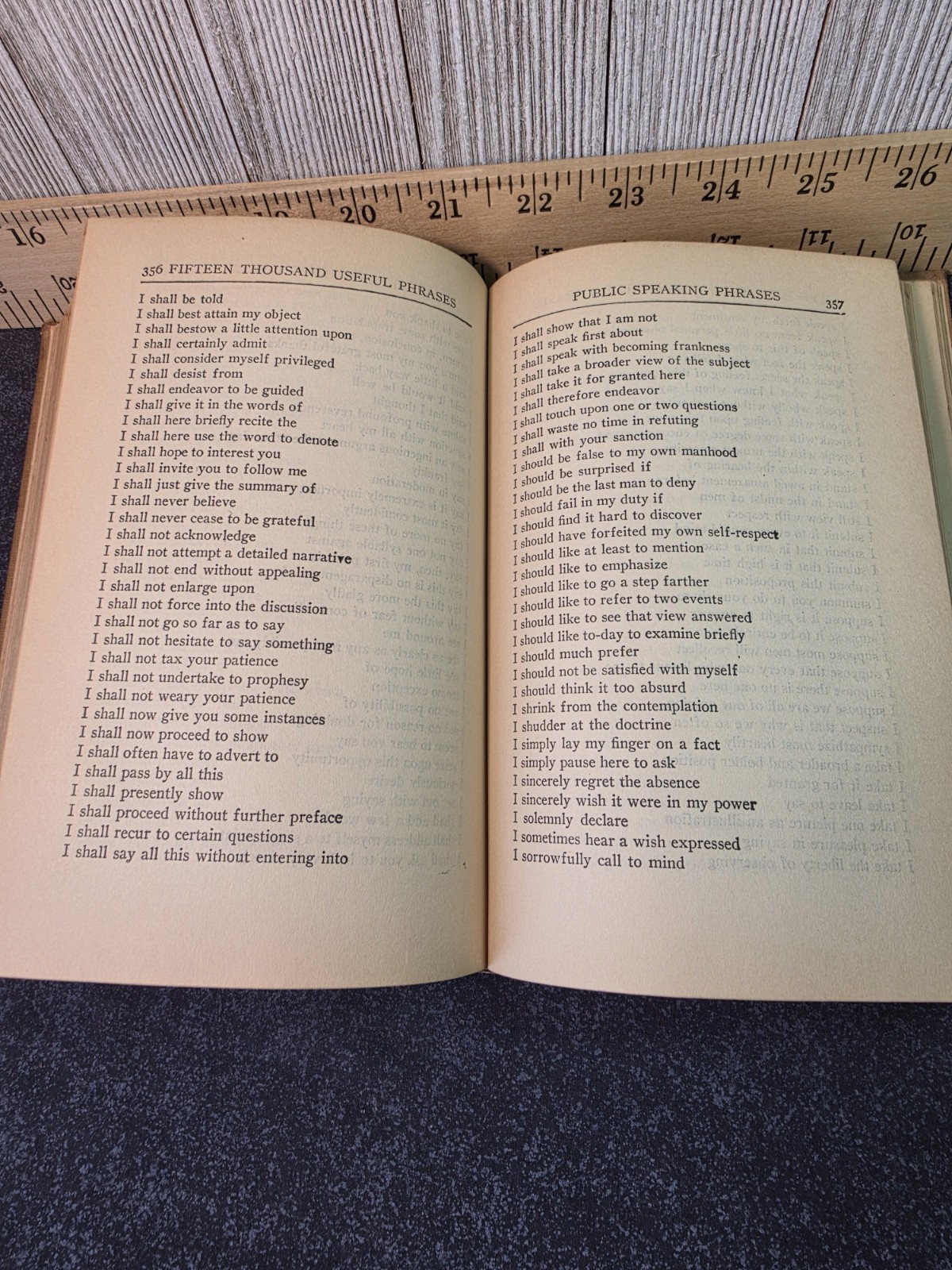 VTG 1917 Book “Fifteen Thousand Useful Phrases “by Greenville Kleiser 16th Edit.