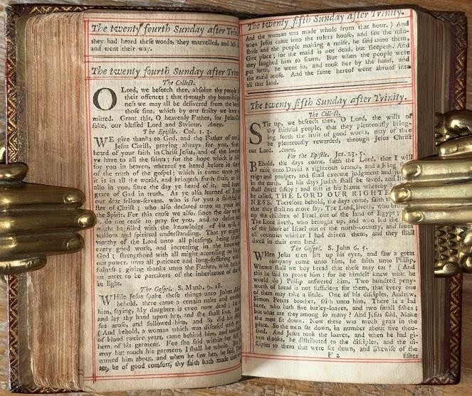 1730 Superb Miniature Scottish Prayer Book. Fine Gilt Leather Binding. Psalms.