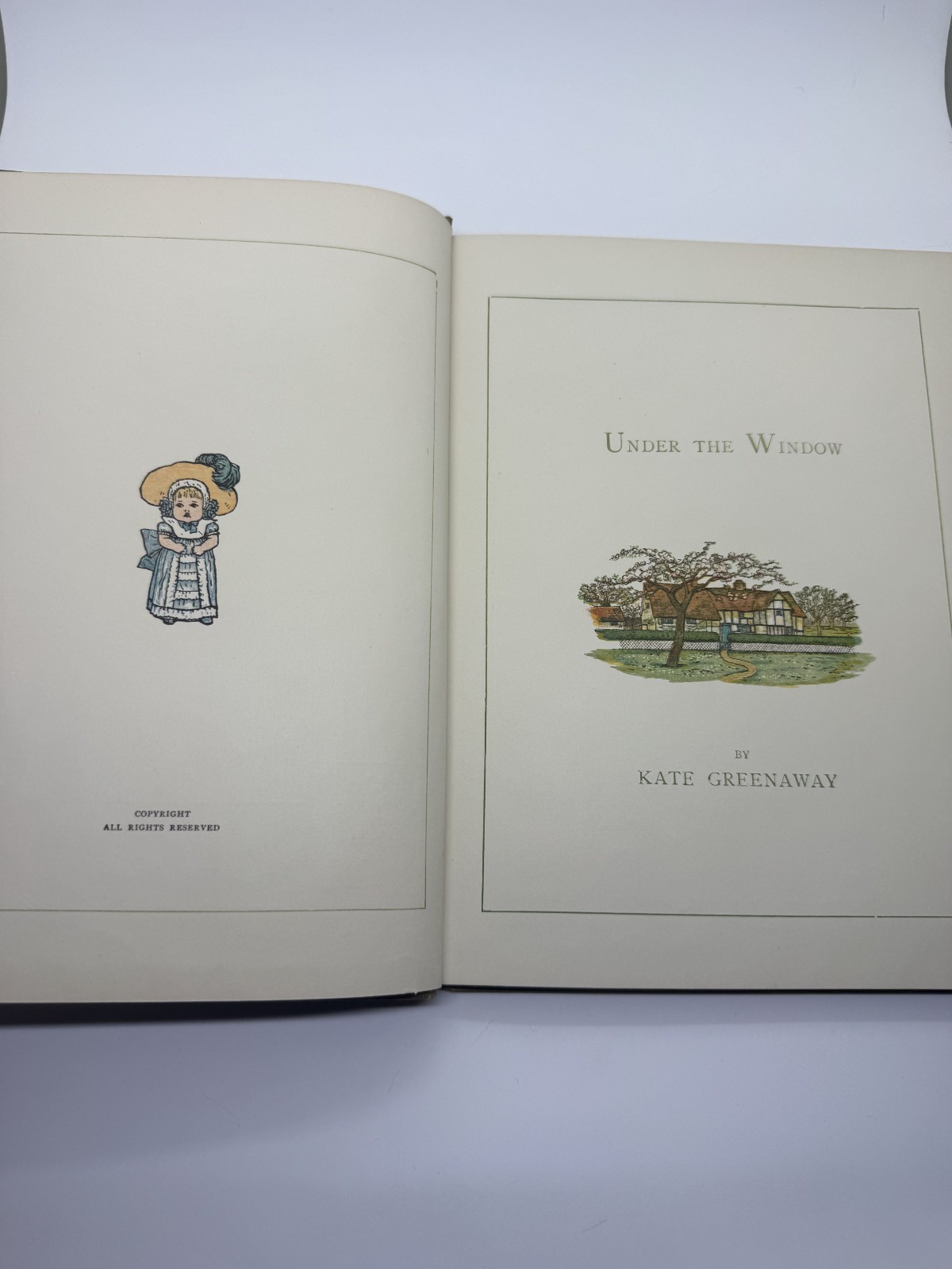 Under the Window Kate Greenaway Vintage Childrens Book Frederick Warne c1920