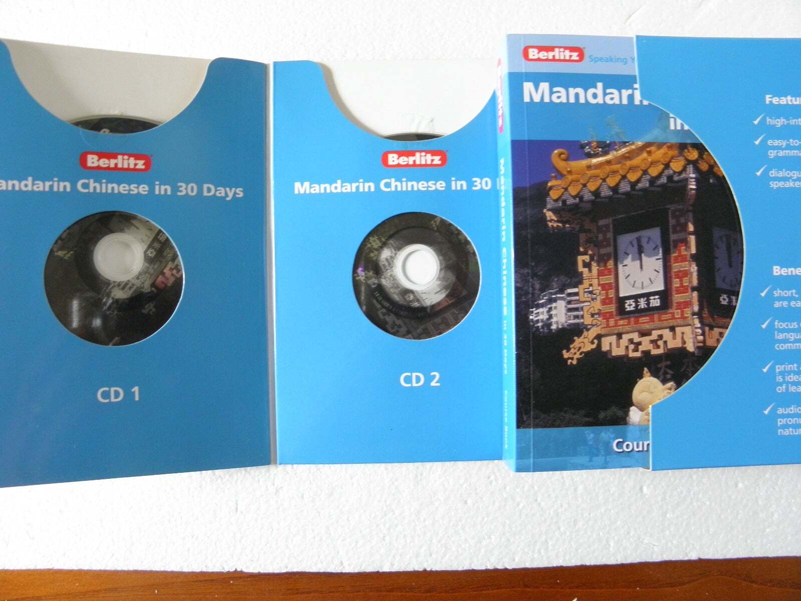Berlitz Mandarin Chinese in 30 Days 2007 NEW With Unused CD’s