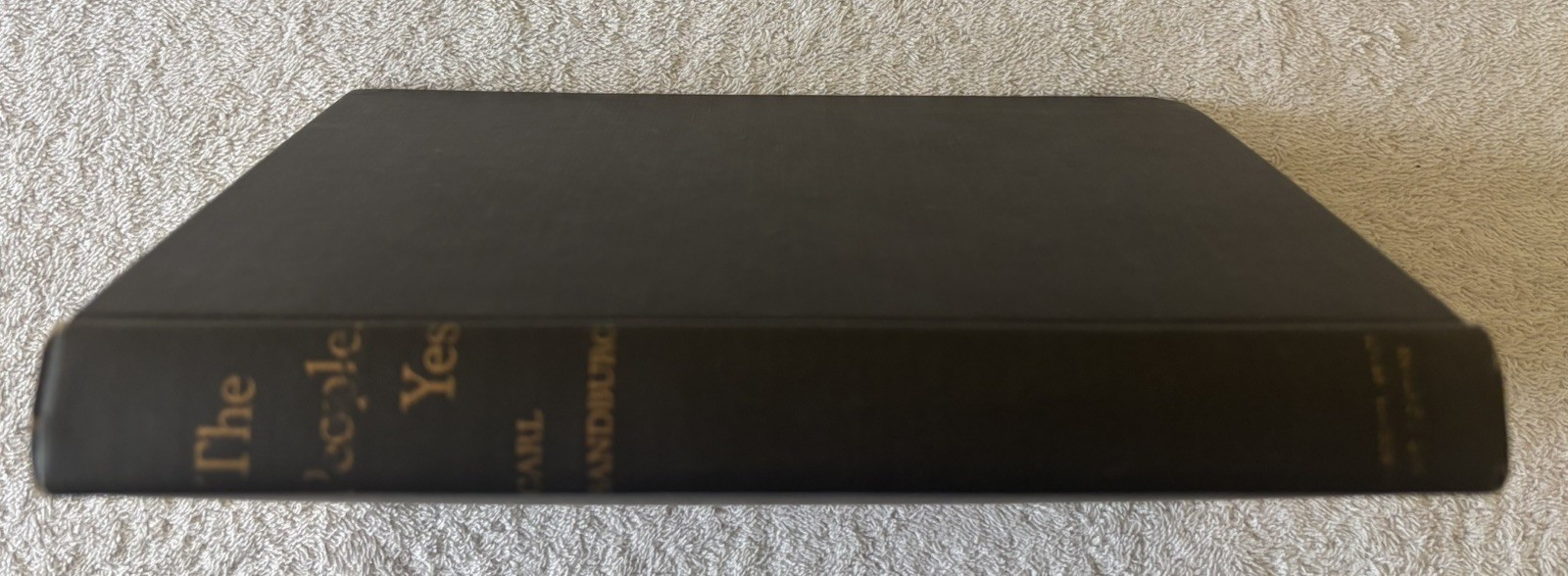Vintage HC Poetry book by CARL SANDBURG, The People, Yes, 1936