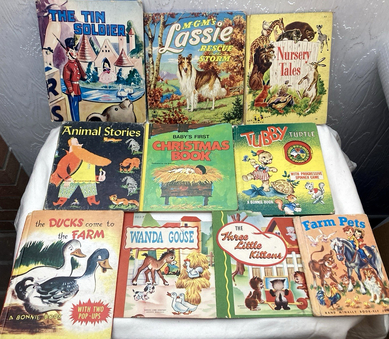 Lot of (10) Vintage Children’s Books 1945-1954—Various Publishers