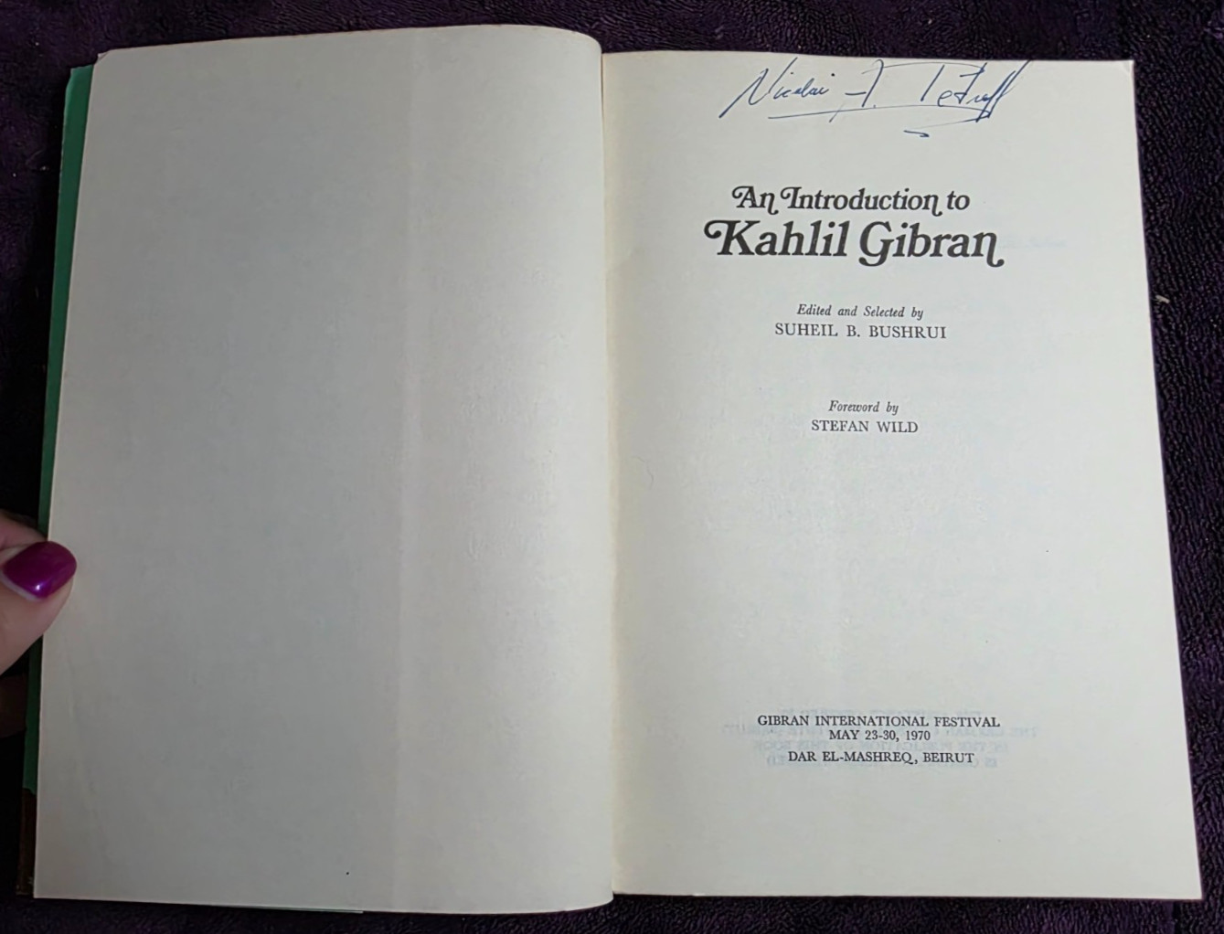 An Introduction to Kahlil Gibran 1970 Beirut Suheil B. Bushrui PB ~ Life & Works