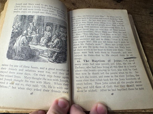 Antique Bible Stories For Little Children 1894 Cardinal McCloskey Benzinger Bro