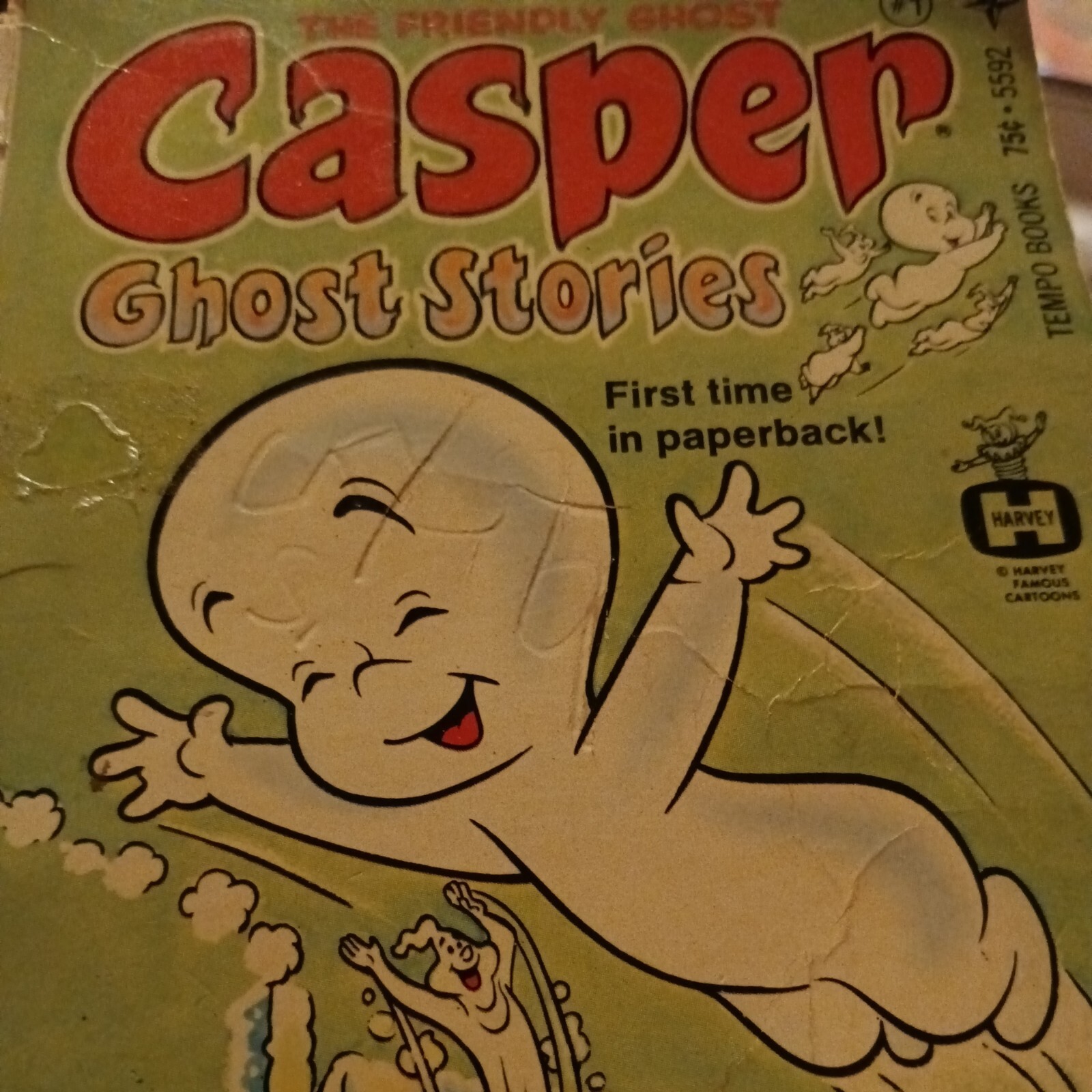 CASPER THE FRIENDLY GHOST Ghost Stories (1973) Tempo comic strip paperback book