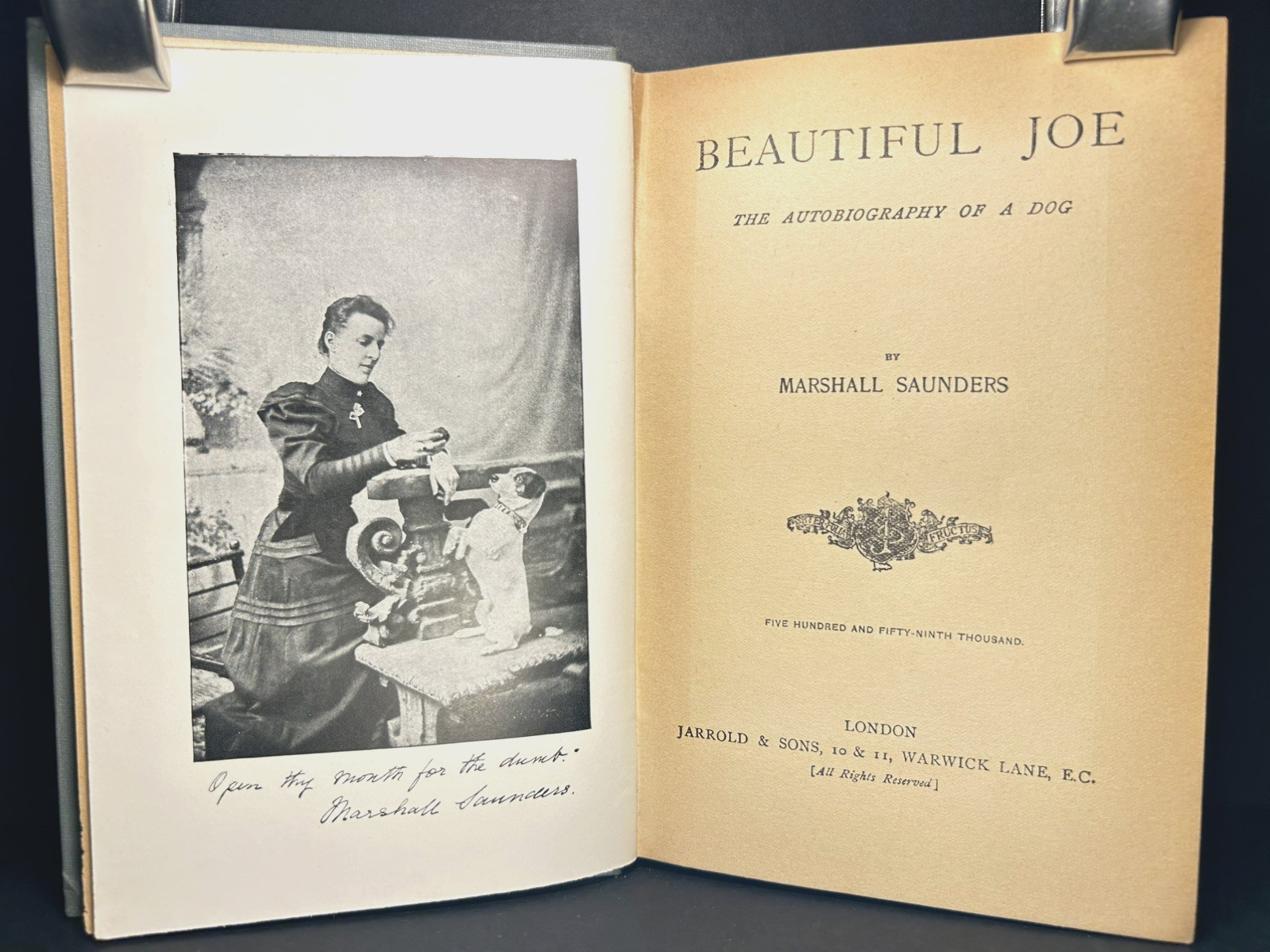 Antique Christian Novel BEAUTIFUL JOE AN AUTOBIOGRAPHY OF A DOG Fine Binding1904