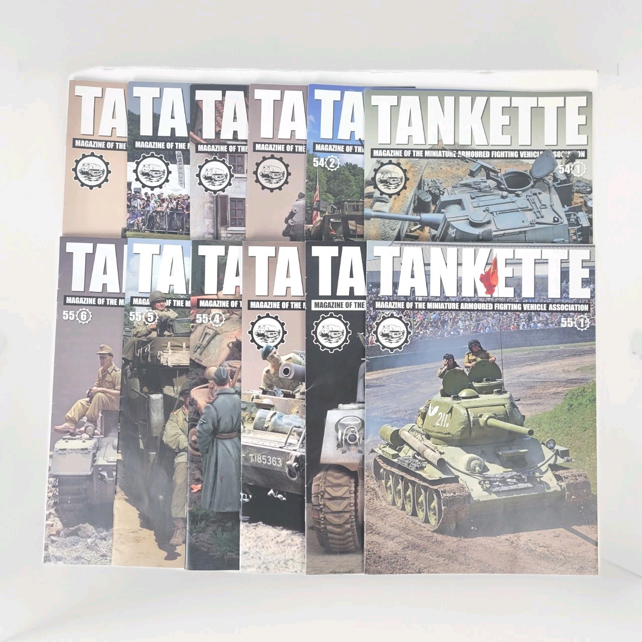2019-2020 Tankette Miniature MAFVA Magazine~Complete Volumes 54-55~Lot of 12