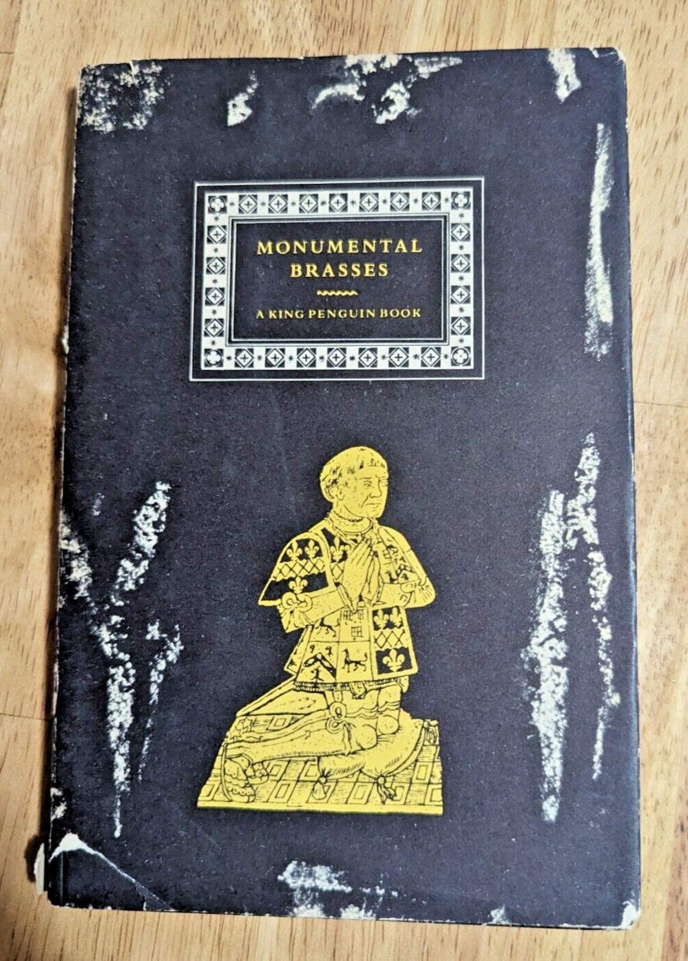 MONUMENTAL BRASSES by James Mann – 1957 Vintage Hardcover King Penguin Books