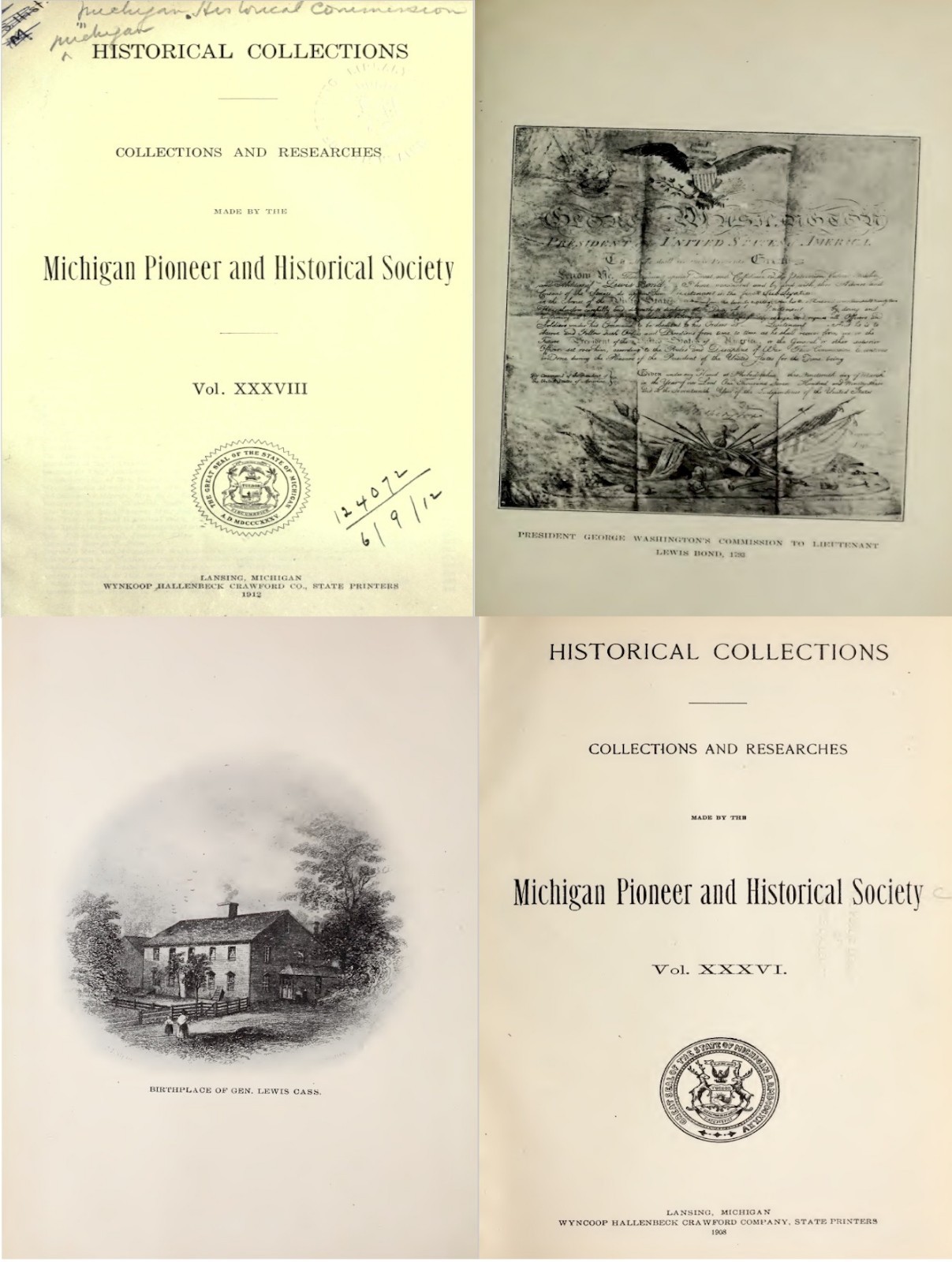 Michigan Historical Collections (1877-1929) – A massive 40 Volume set on USB