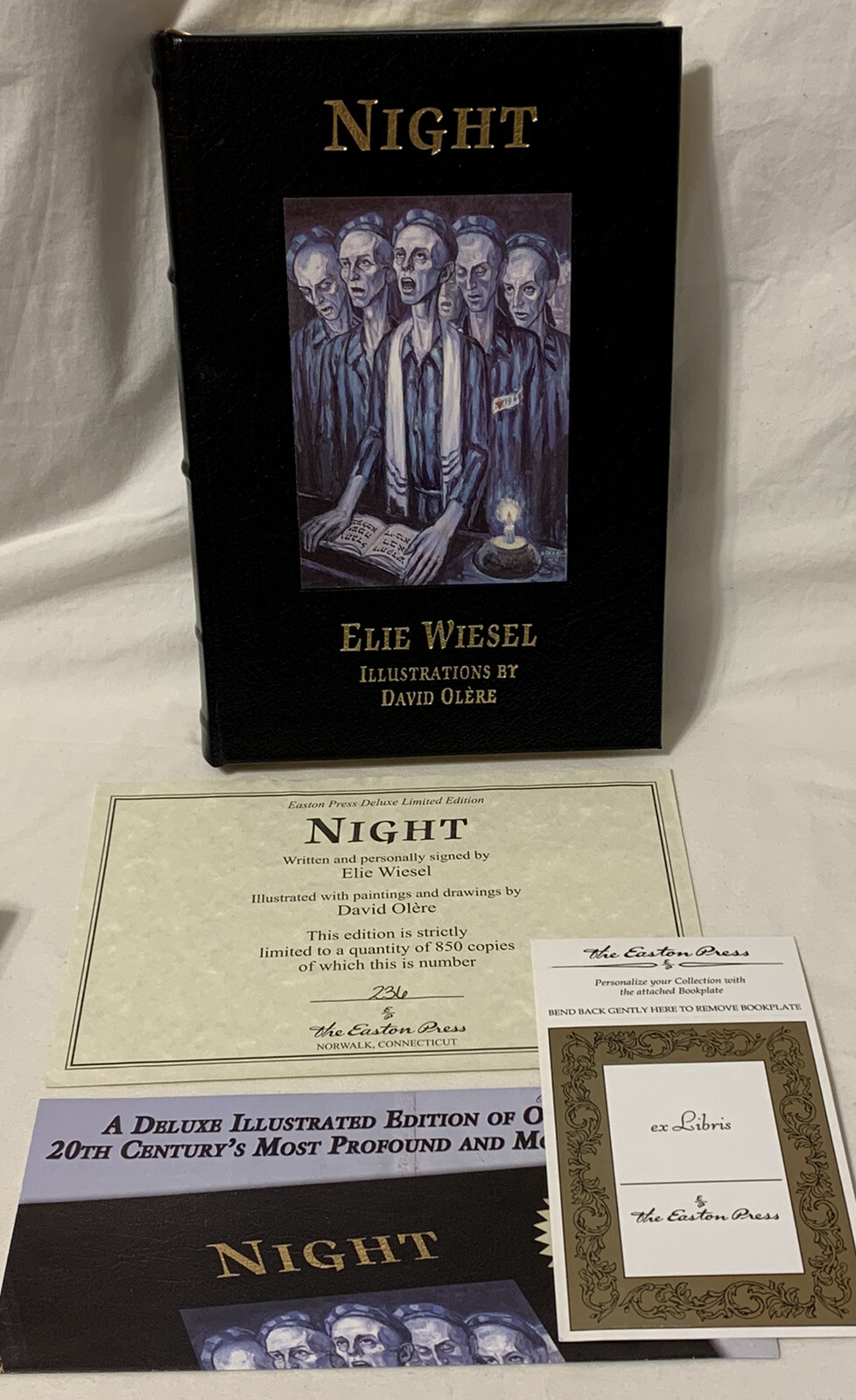 RARE 2012 “Night” Elie Wiesel Easton Press Signed Limited Leather Edition
