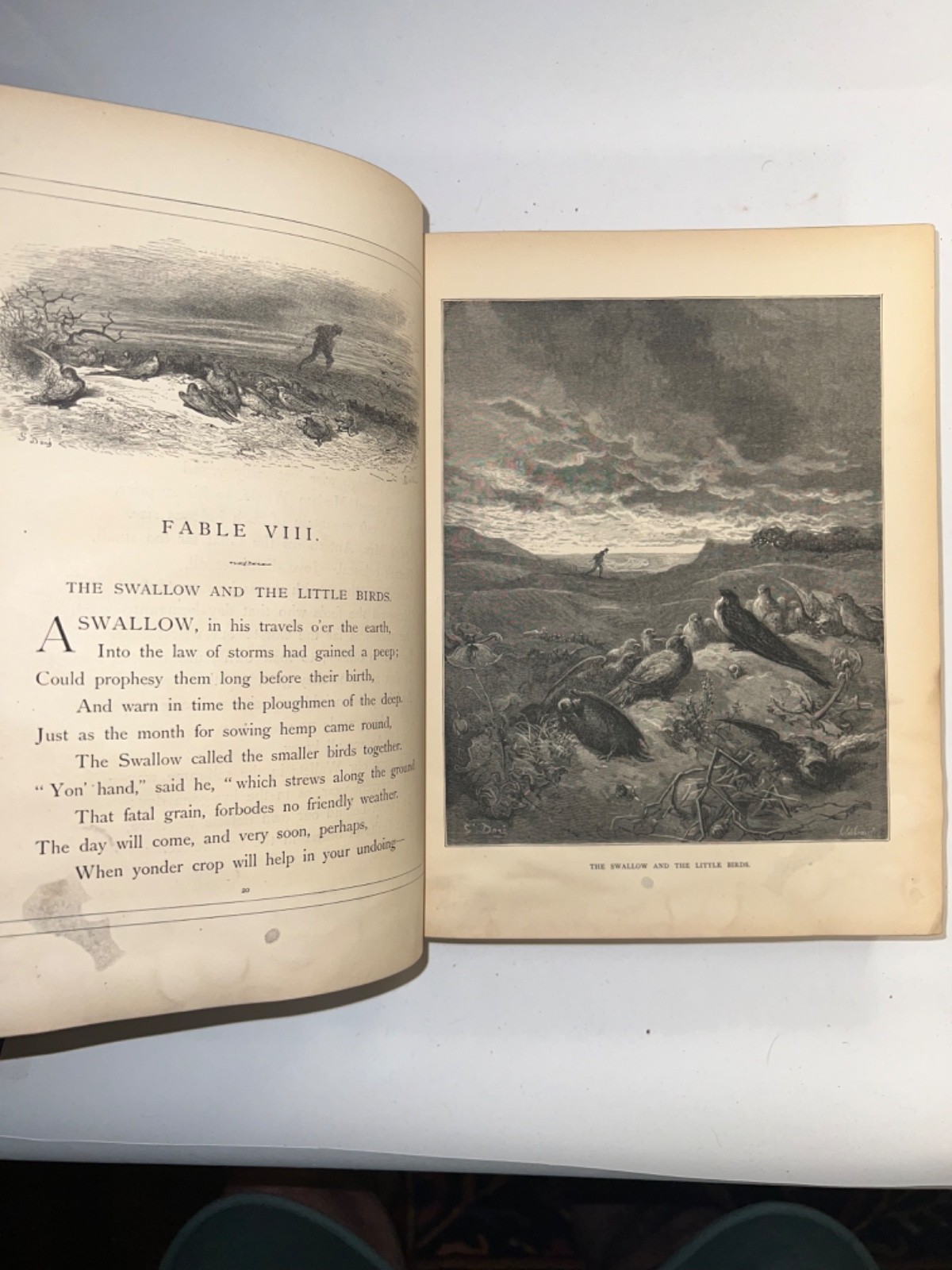GUSTAVE DORÉ illustrated THE FABLES OF LA FONTAINE, ca. 1870, English transl.