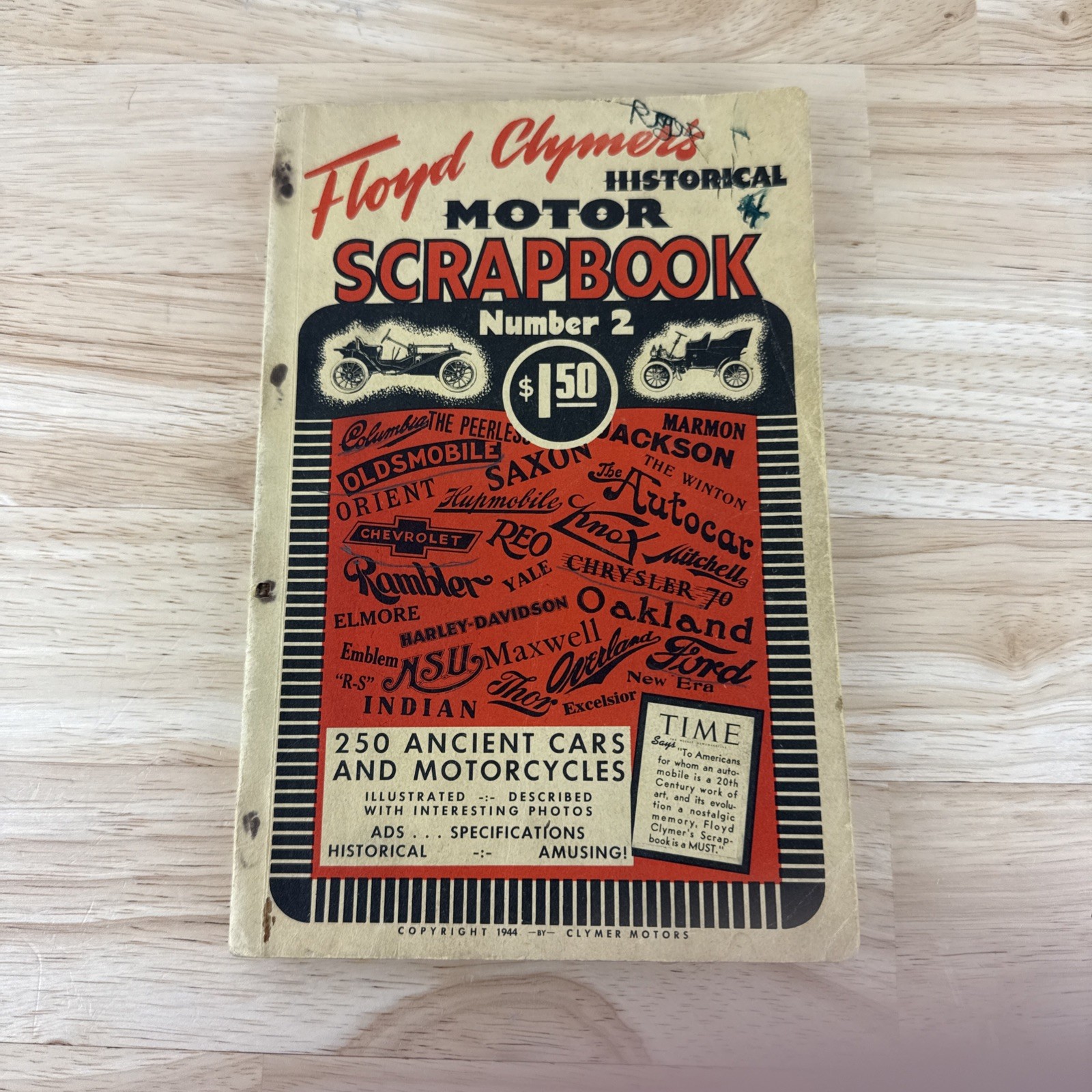 Floyd Clymer’s Historical Motor Scrapbook #2 – Softbound – 224 pages
