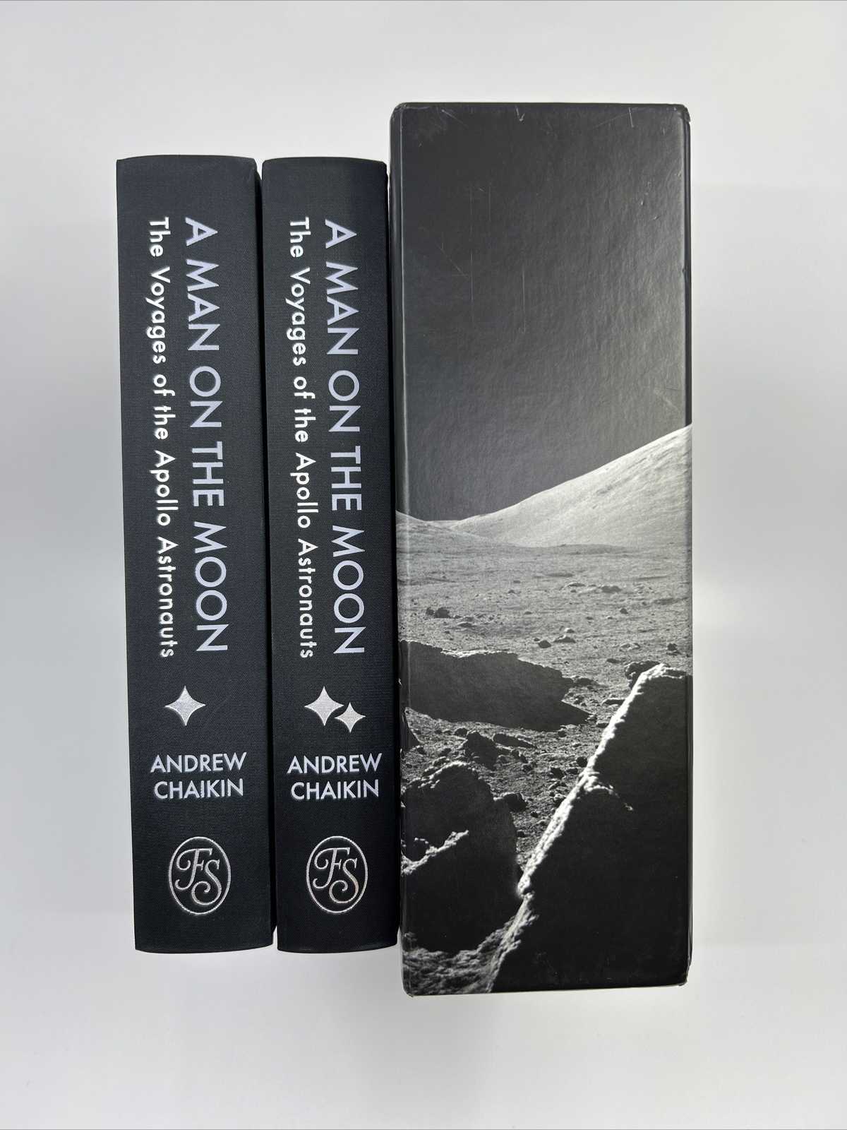 FOLIO SOCIETY A Man on the Moon Andrew Chaikin 2V NASA Voyages Apollo Astronauts