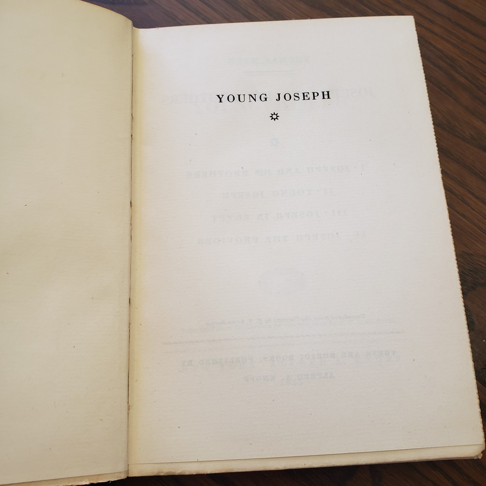 Young Joseph Thomas Mann 8th Print Published 1945