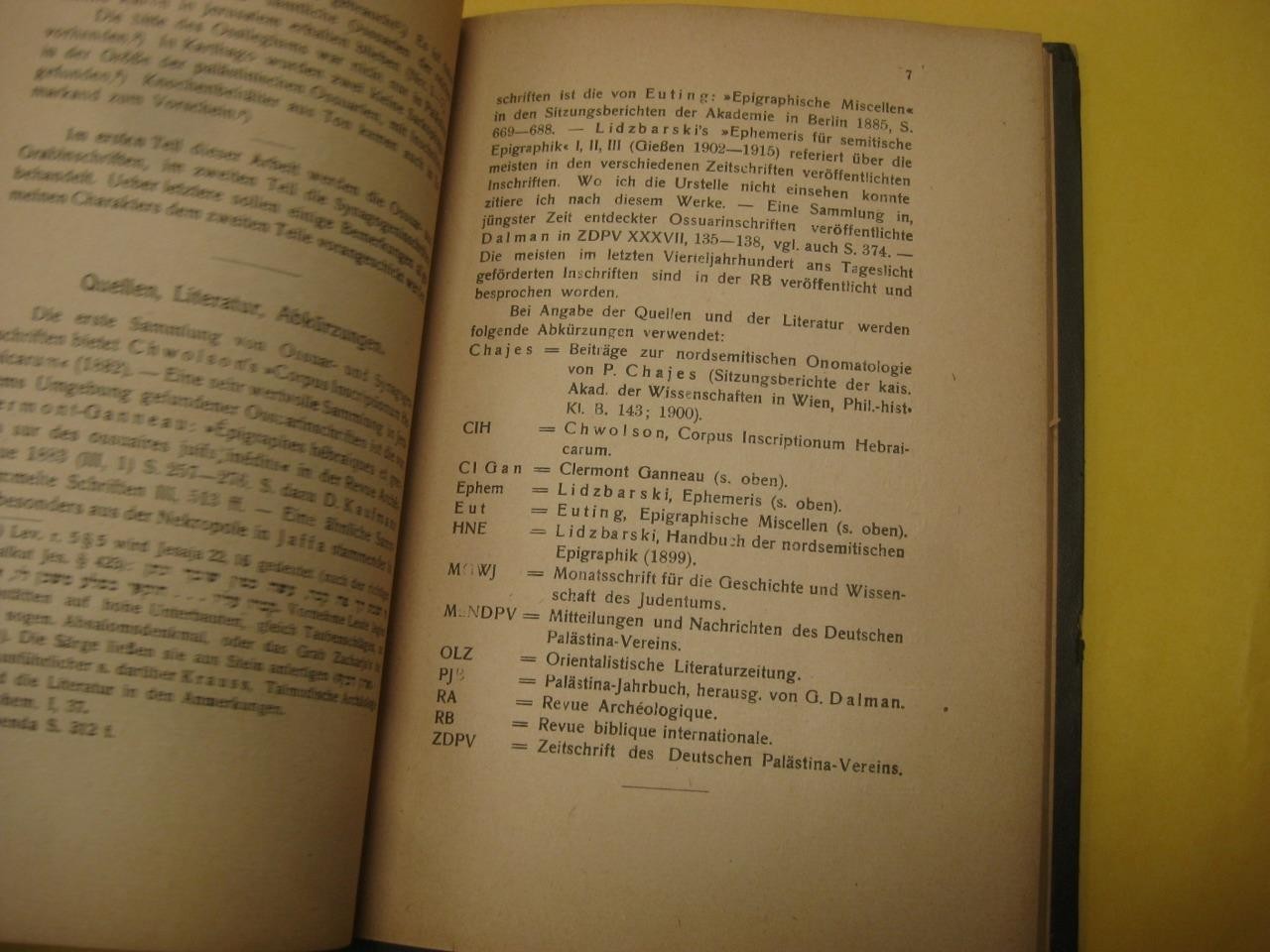 1920 first ed of Jüdisch-palästinisches Corpus Inscriptionum JEWISH ARCHAEOLOGY