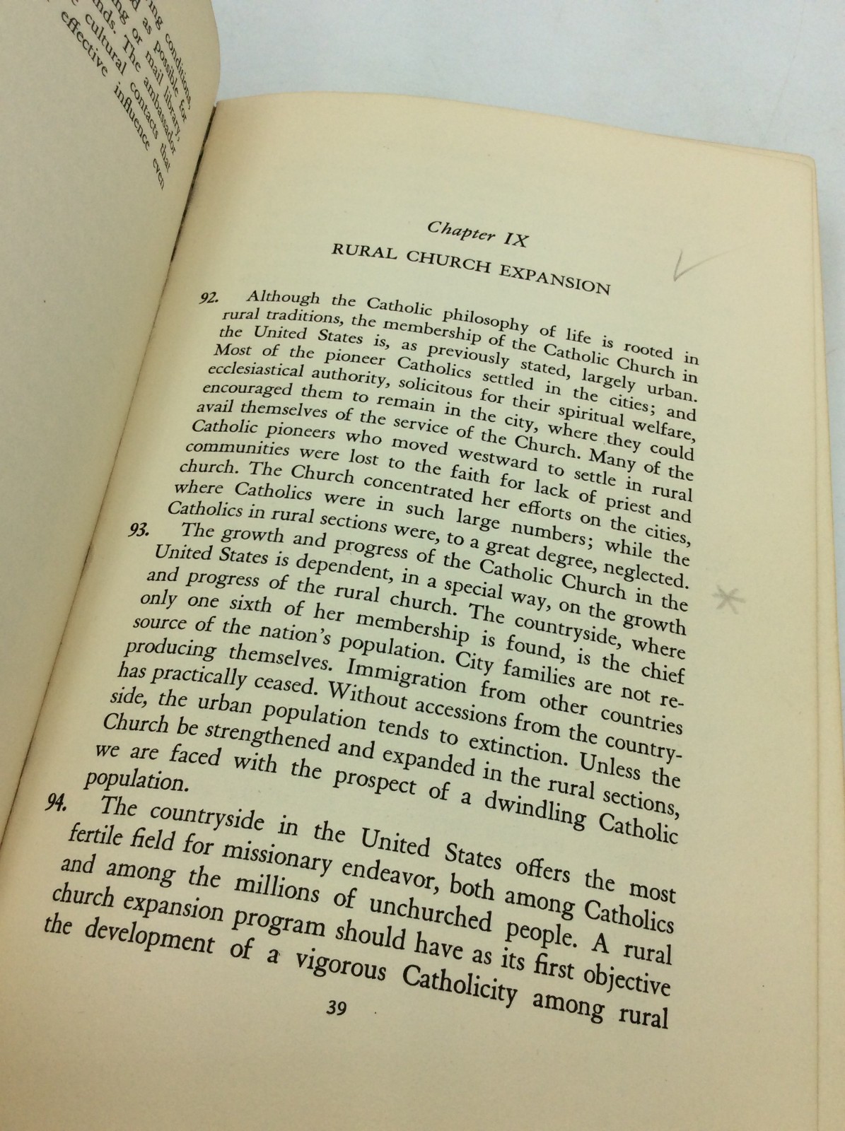 MANIFESTO ON RURAL LIFE – 1939 1st ed – Catholic social justice