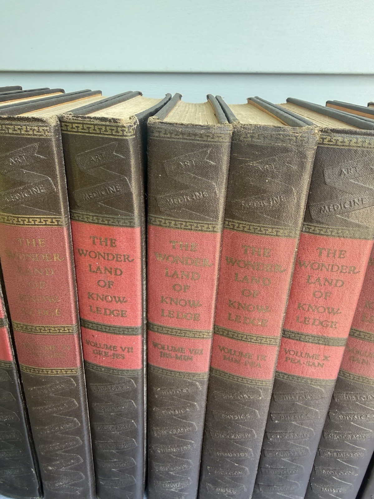 1942 Original, Complete Set “The Wonderland of Knowledge” Volumes 1-15