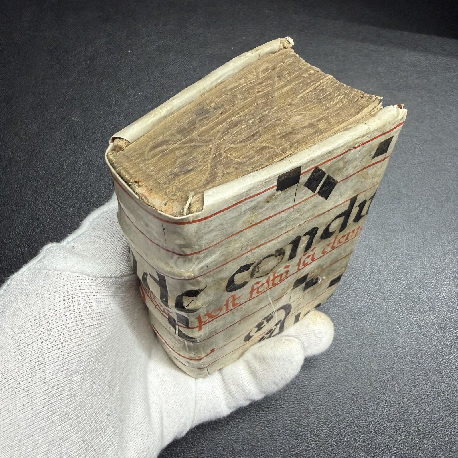 1559 Aulus Gellius Latin, Manuscript Vellum Binding, Gauffered Edges