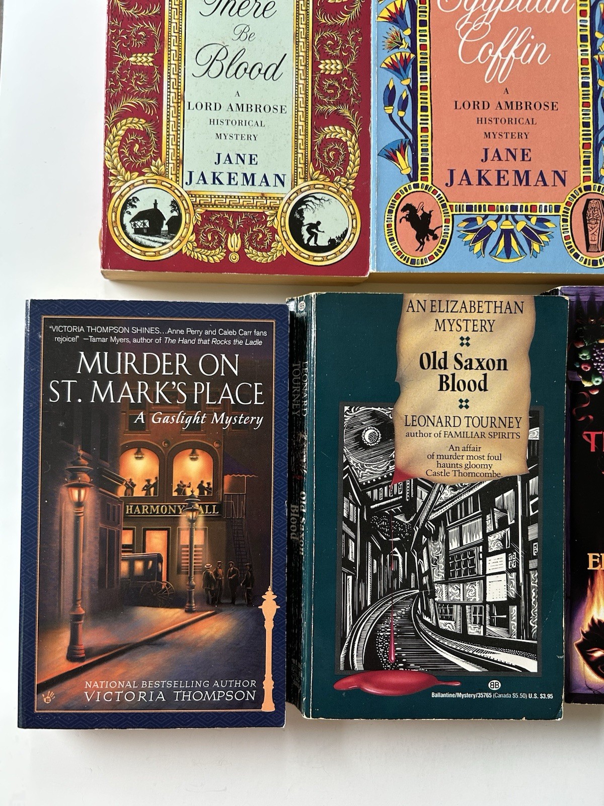 Lot of 11 Elizabethan Victorian Historical Mystery Paperbacks Mixed Authors