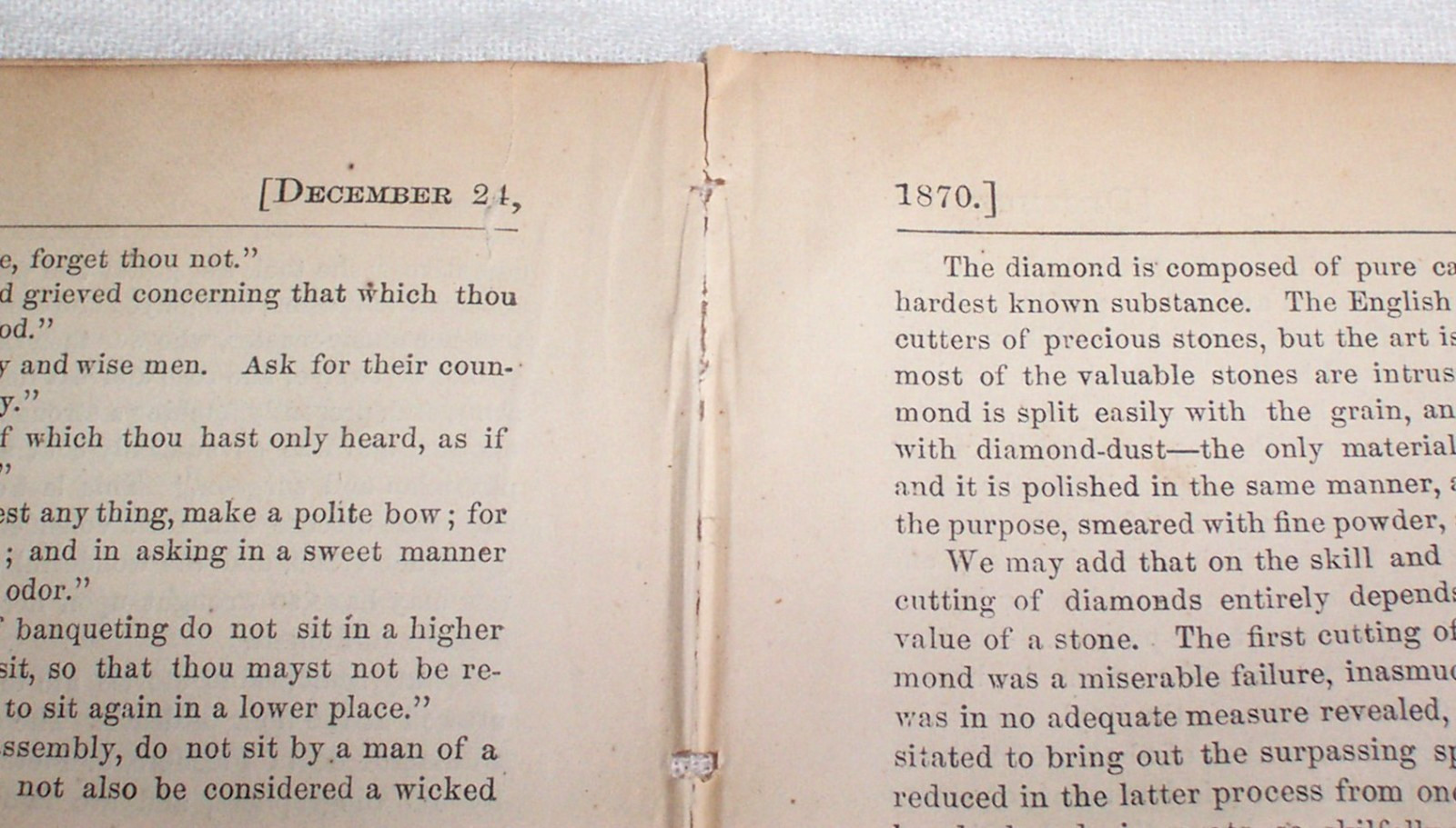 1870 Sayings of Zoroaster , Parsee , plus Visions at Death , Gems Diamonds