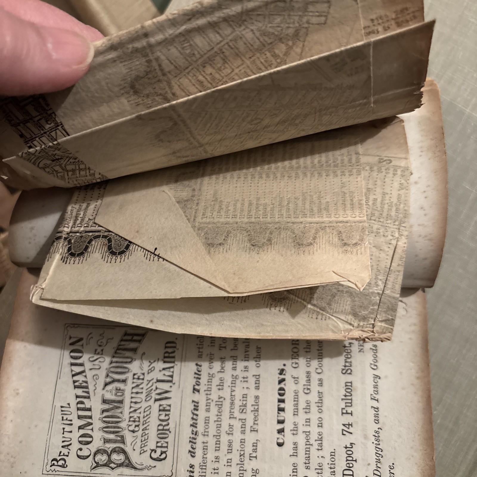 Miller’s Strangers’ Guide For The City Of New York With Map 1866 HC Acceptable ￼