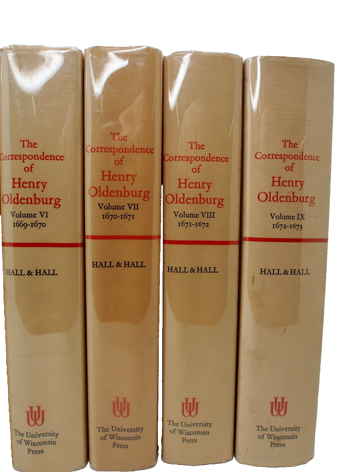 The Correspondence of Henry Oldenburg: 1641 to 1673 (9 vols.) HC Royal Society