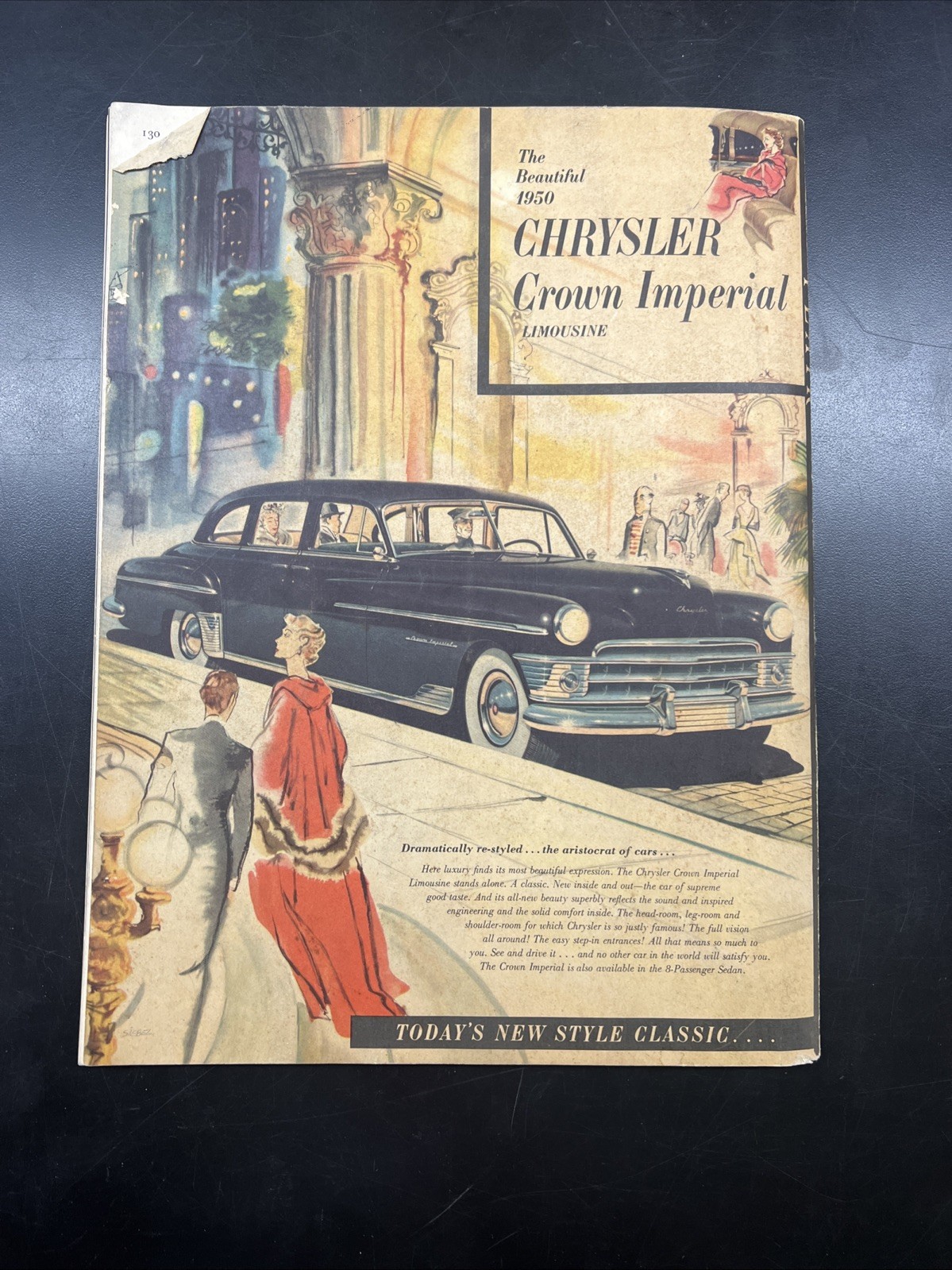 Vtg FLAIR MAGAZINE February 1950 First Issue Oversize Fashion Advertising Book